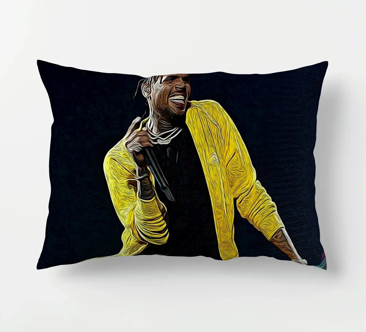 Chris Brown Golden Groove in Motion cuscino da singpentinksale