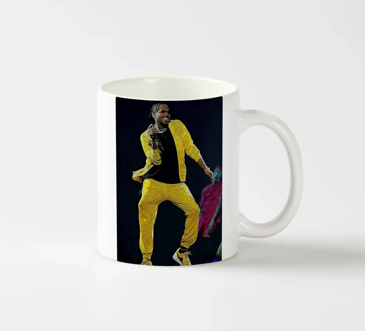Chris Brown Golden Groove in Motion tazza in ceramica da singpentinksale