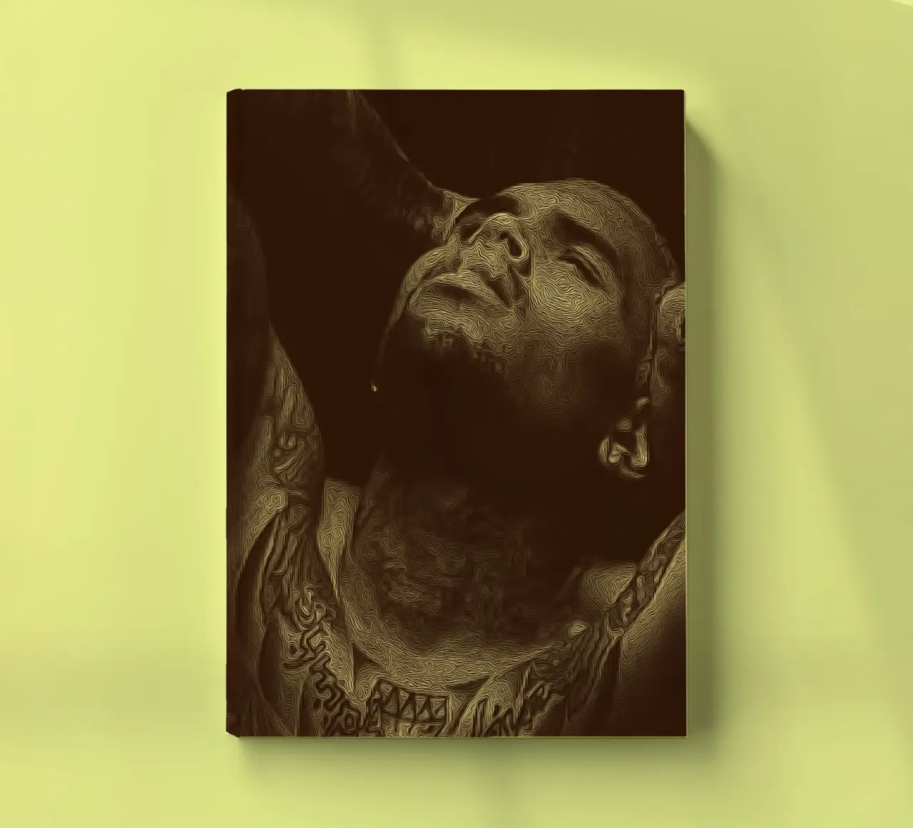 Chris Brown retro tone notebook by singpentinksale