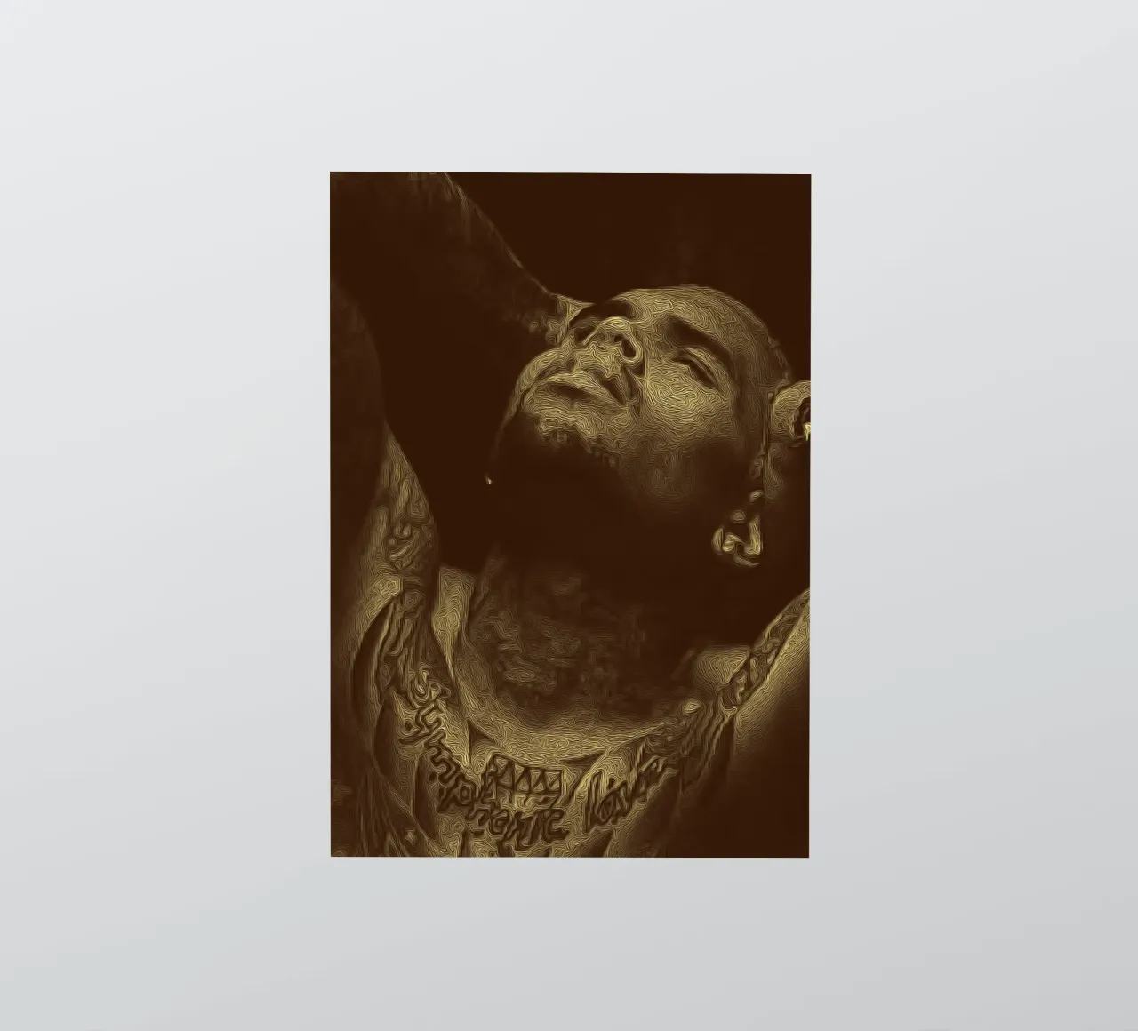 Chris Brown retro tone sticker by singpentinksale