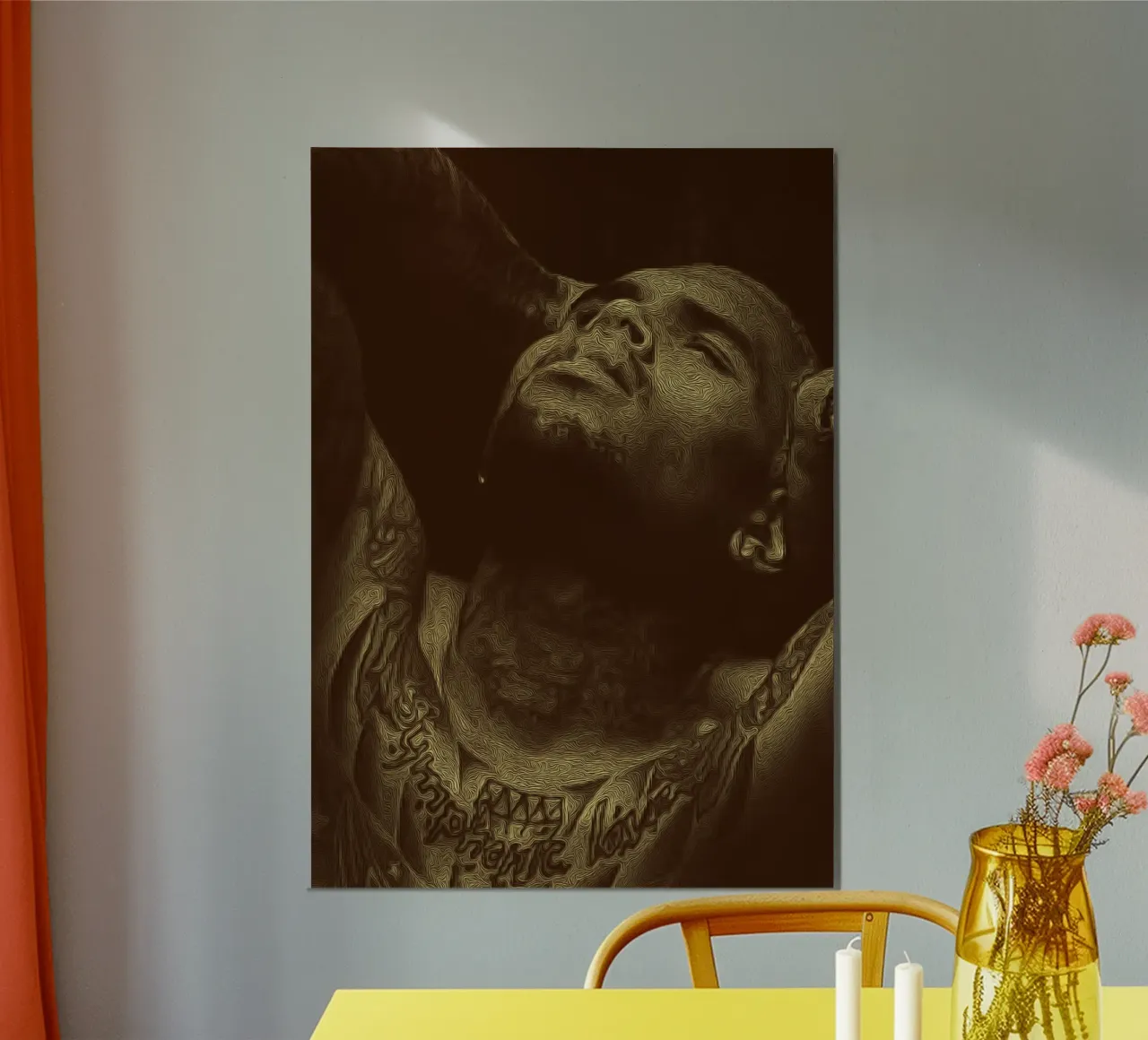 Chris Brown tono retrò carta hahnemühle da singpentinksale