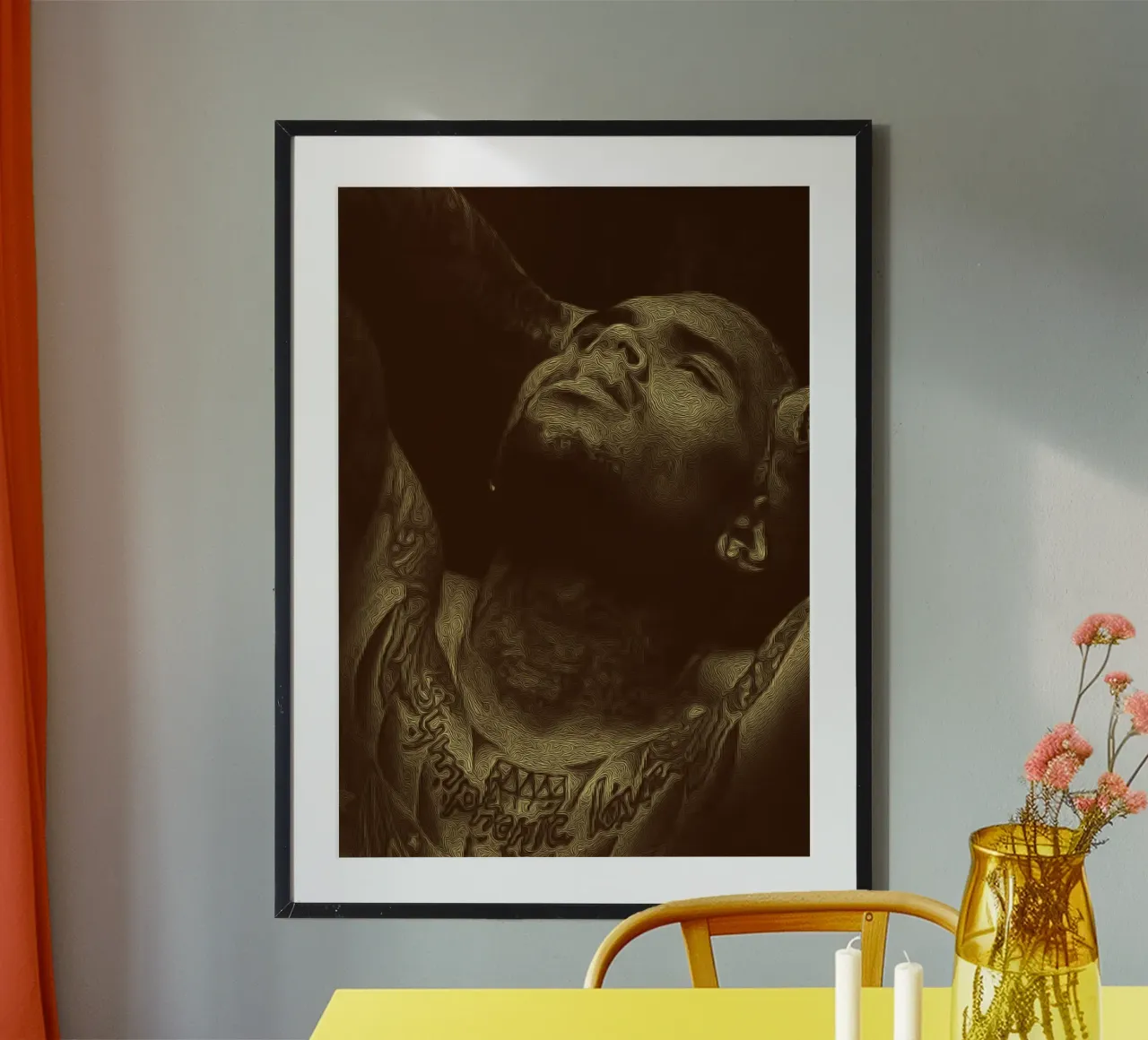 Chris Brown tono retrò carta hahnemühle da singpentinksale