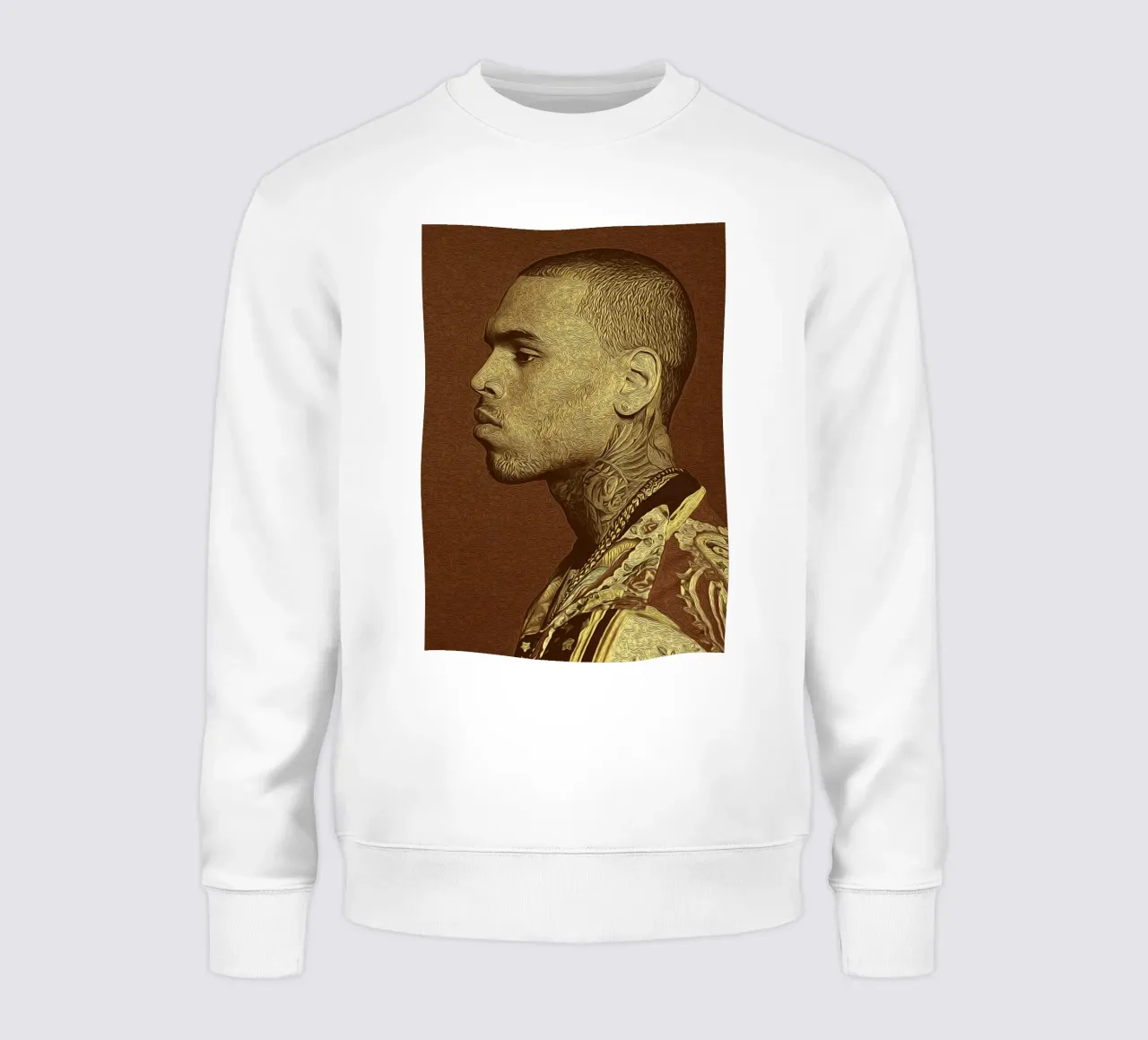 iconico Chris Brown felpa da singpentinksale