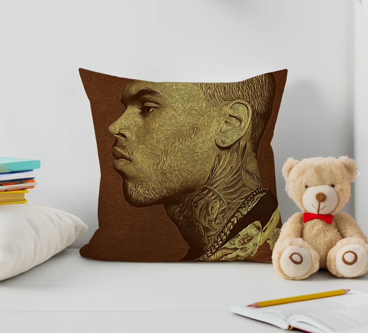 iconico Chris Brown cuscino da singpentinksale