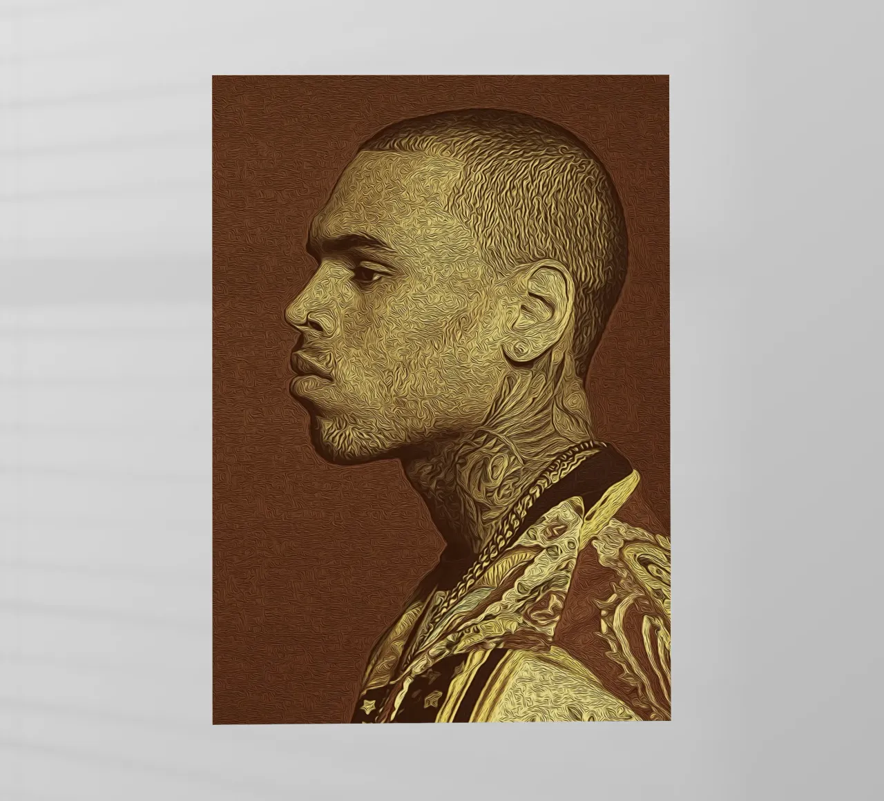 iconico Chris Brown pellicola backlit da singpentinksale