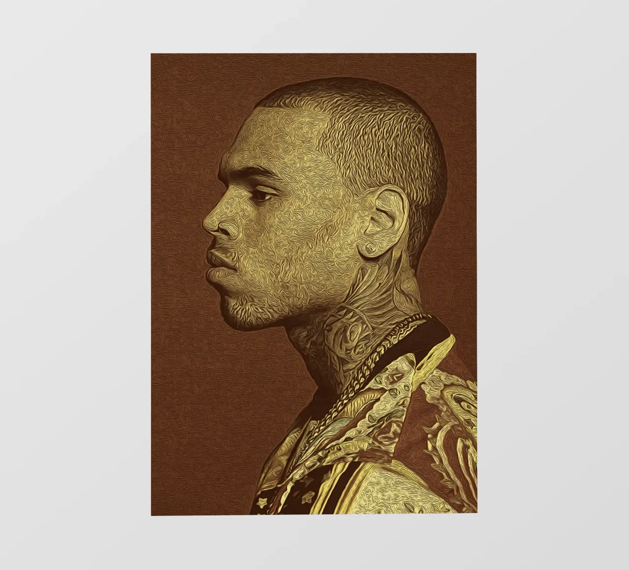 iconico Chris Brown pellicola backlit da singpentinksale