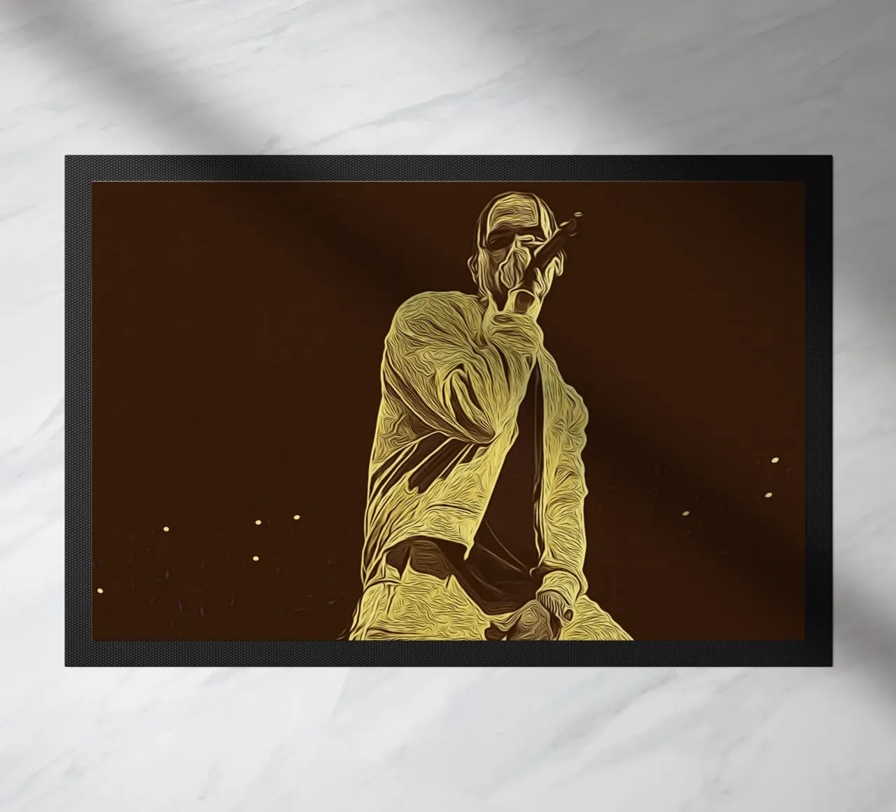 Chris Brown in un'esplosione di emozioni sul palcoscenico zerbino da singpentinksale