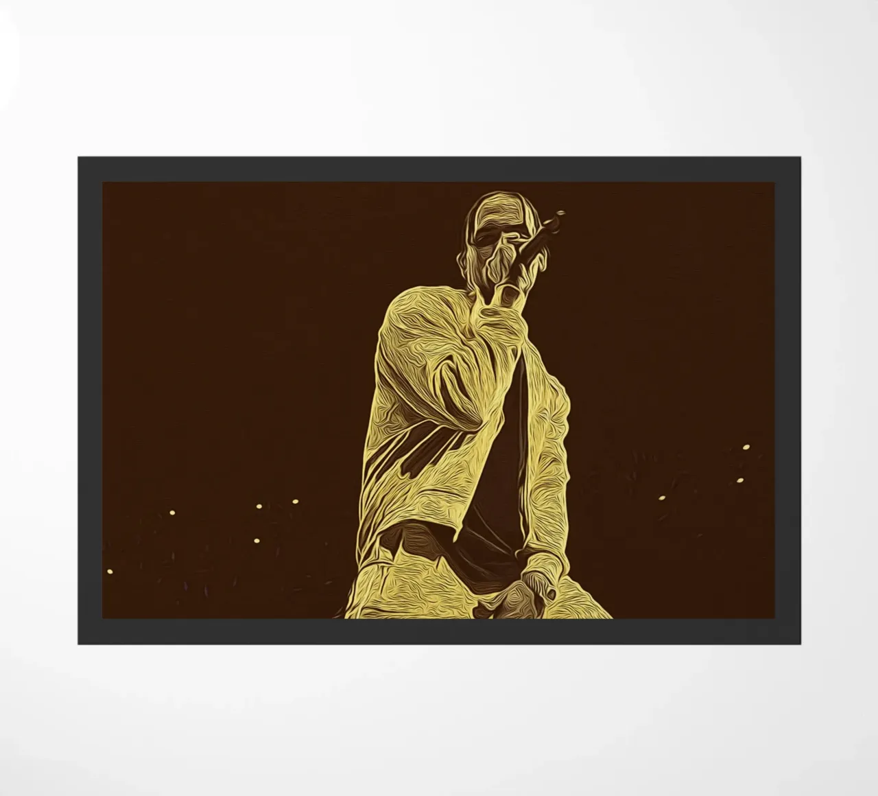 Chris Brown in un'esplosione di emozioni sul palcoscenico zerbino da singpentinksale