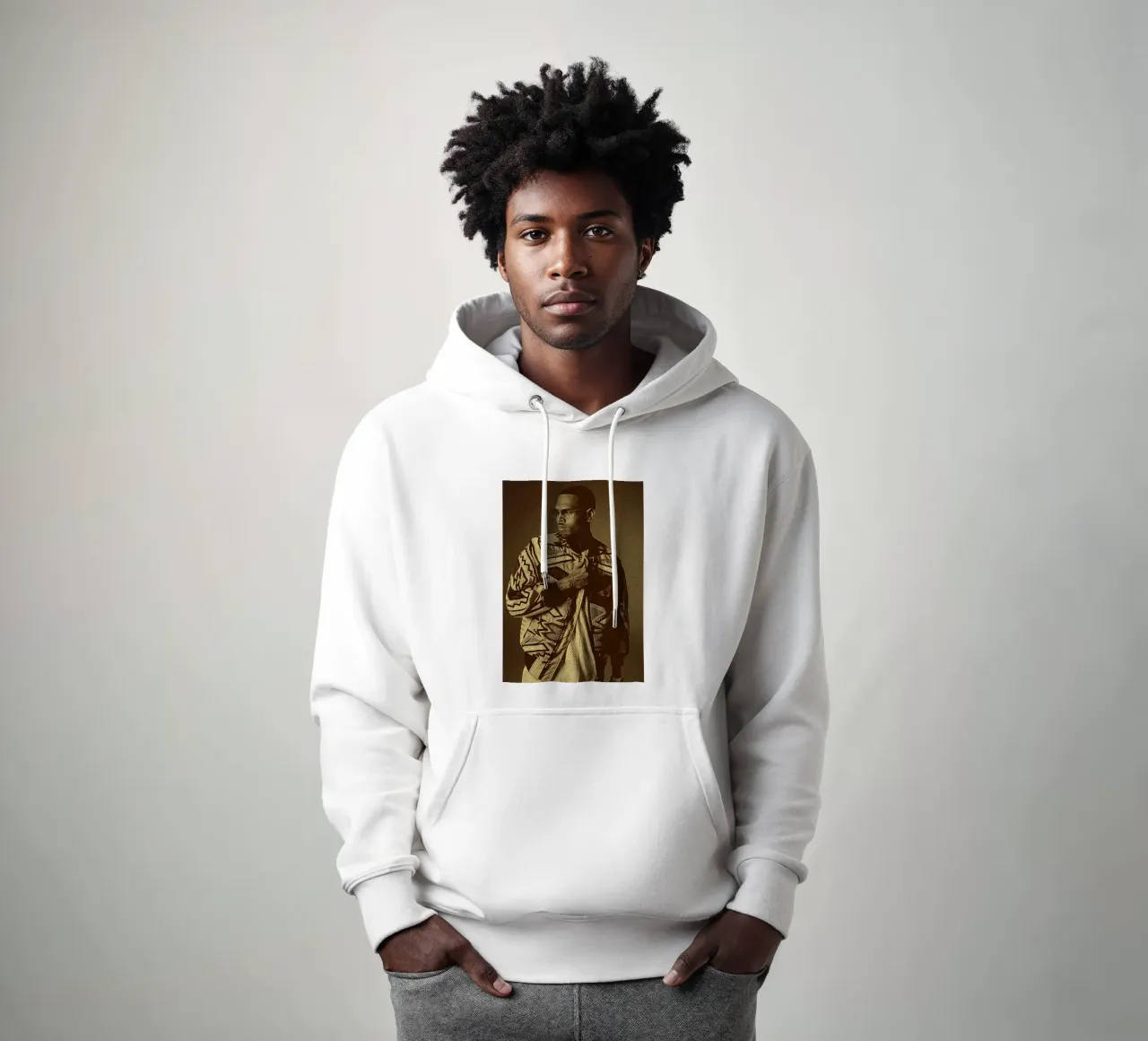 Chris Brown icona della moda felpa con cappuccio da singpentinksale