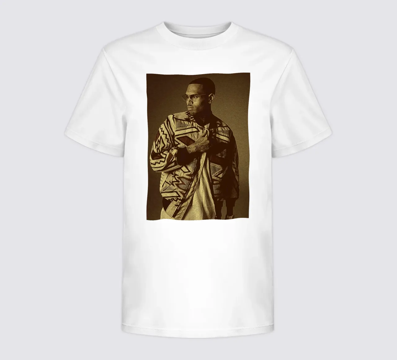 Chris Brown icona della moda t-shirt bambini da singpentinksale