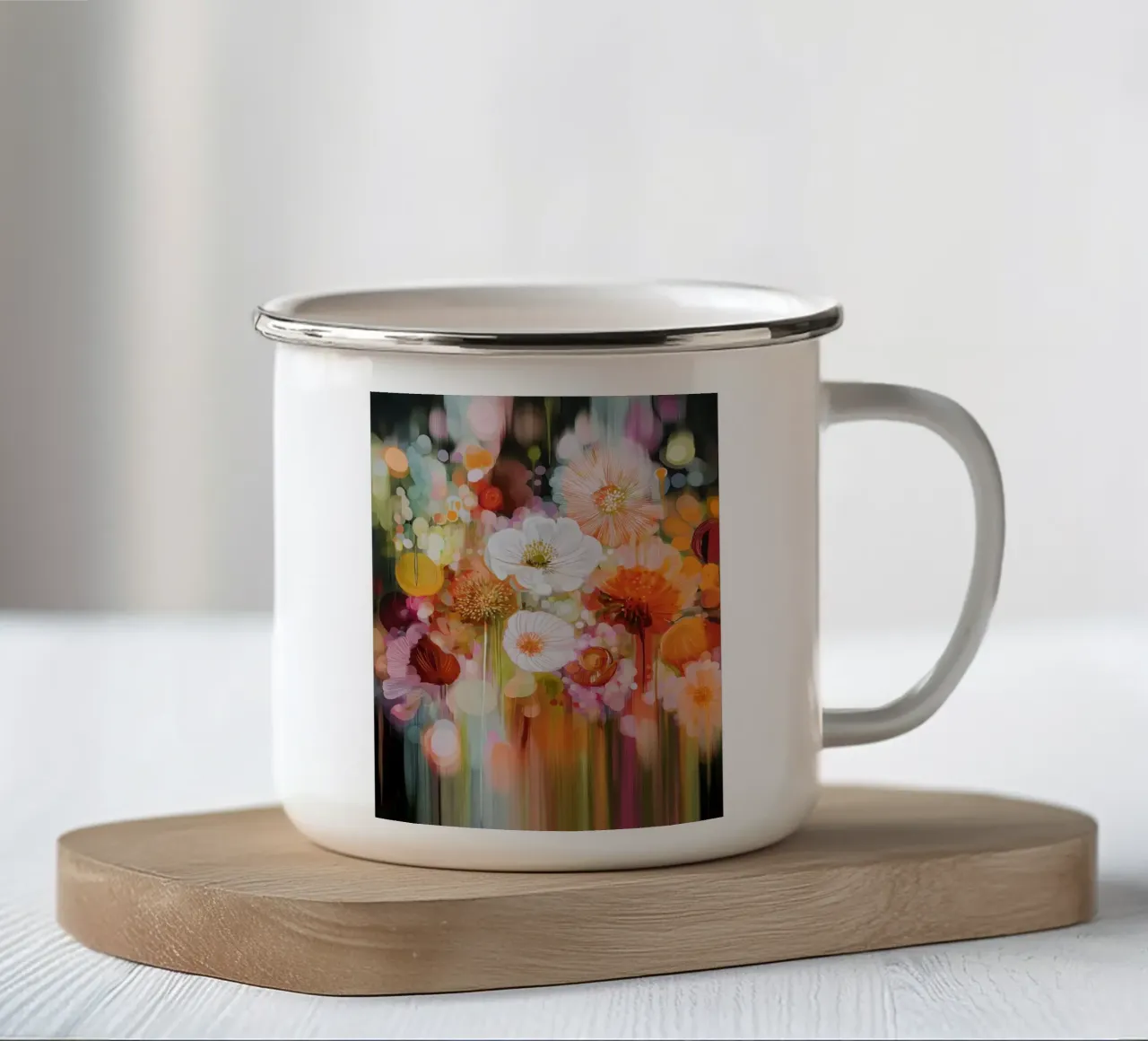 I fiori tazza in smalto da Pictura