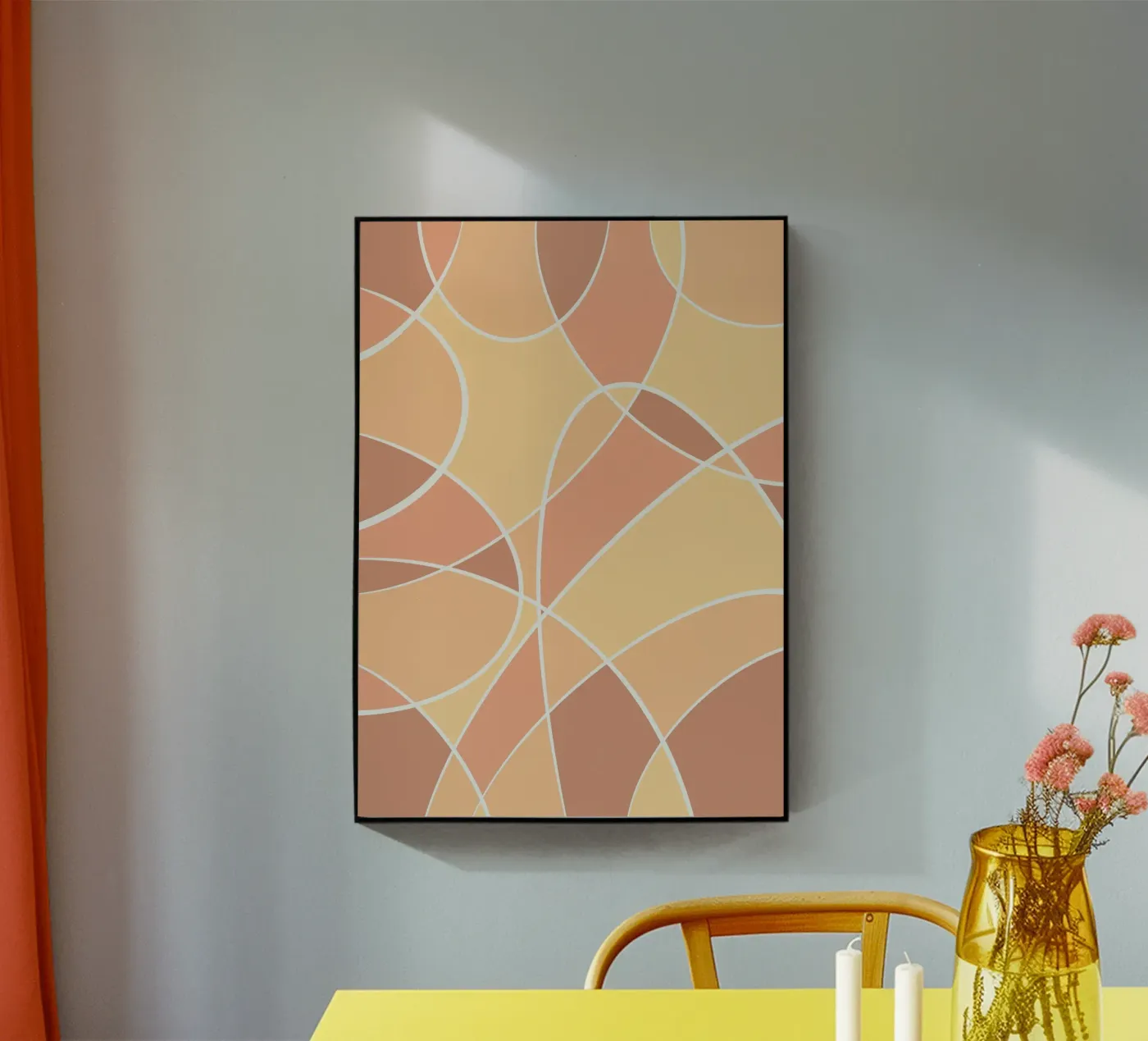 Abstract acryl van Marosie