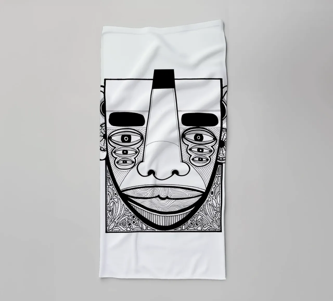 mask 1 asciugamano da bagno da Studio Teer