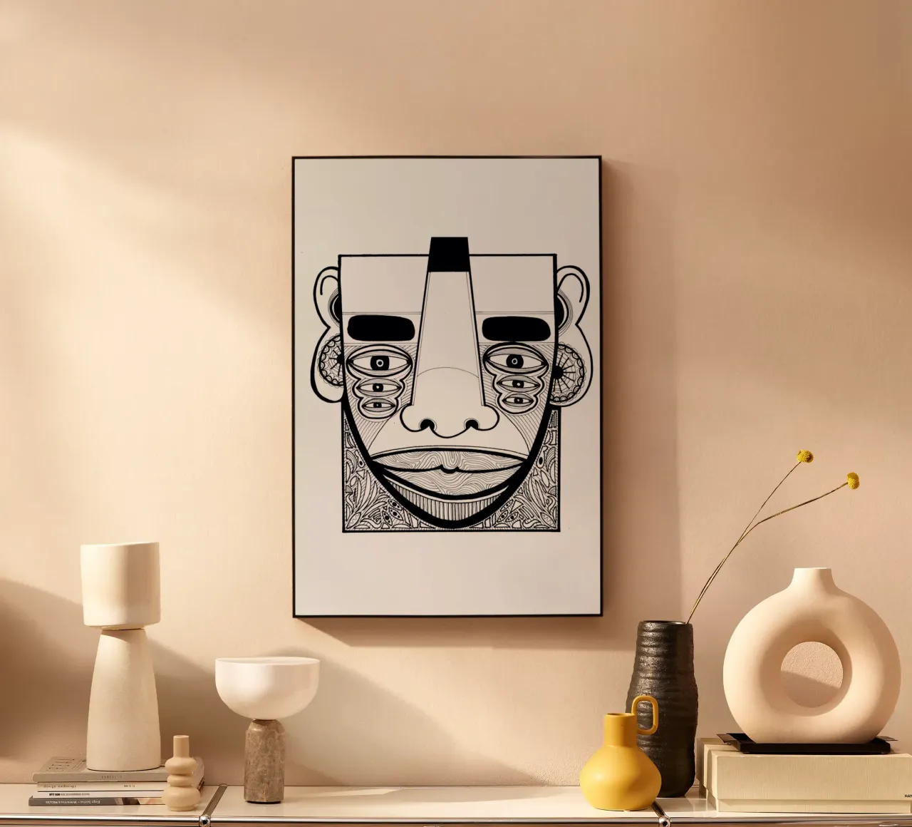 mask 1 plexiglass da Studio Teer