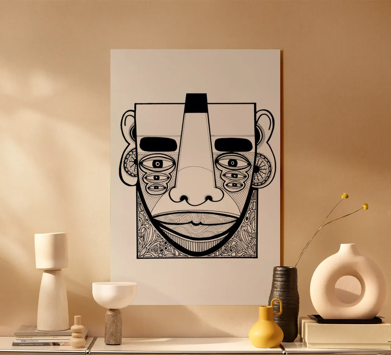 mask 1 plexiglass da Studio Teer