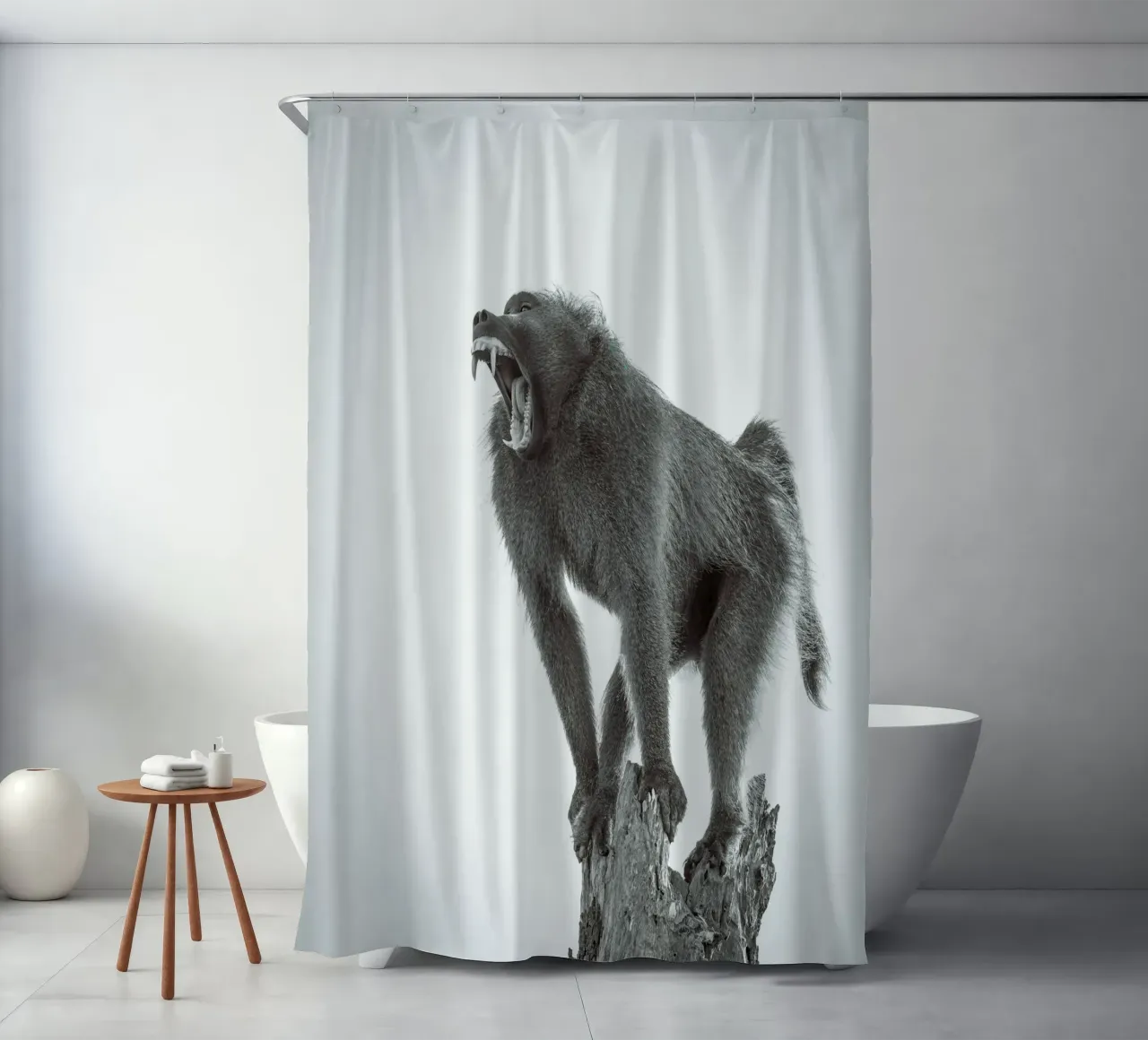 Maschio di babbuino tenda da doccia da Tom's Wildlife