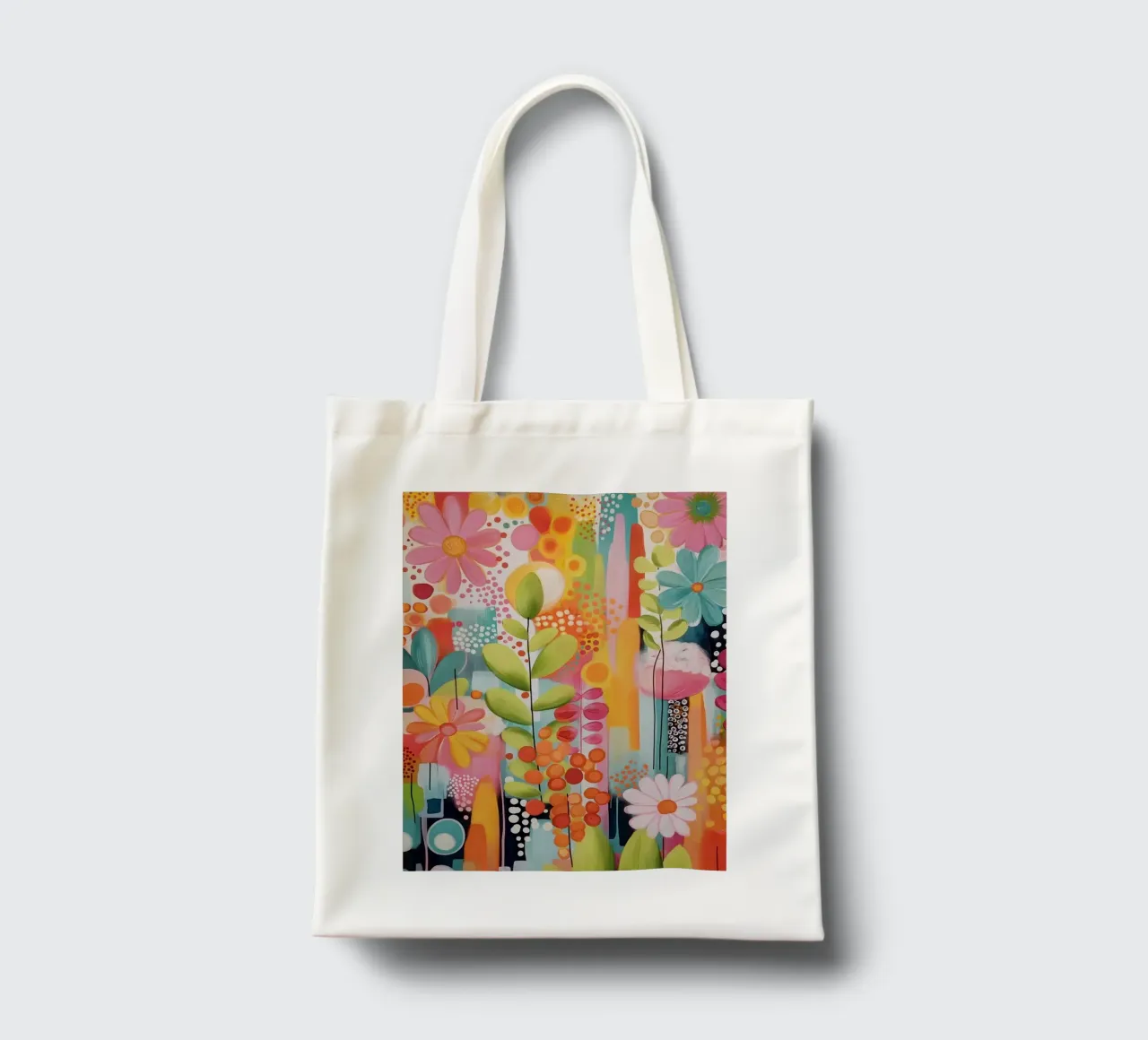 Fiori colorati borsa in juta da Pictura
