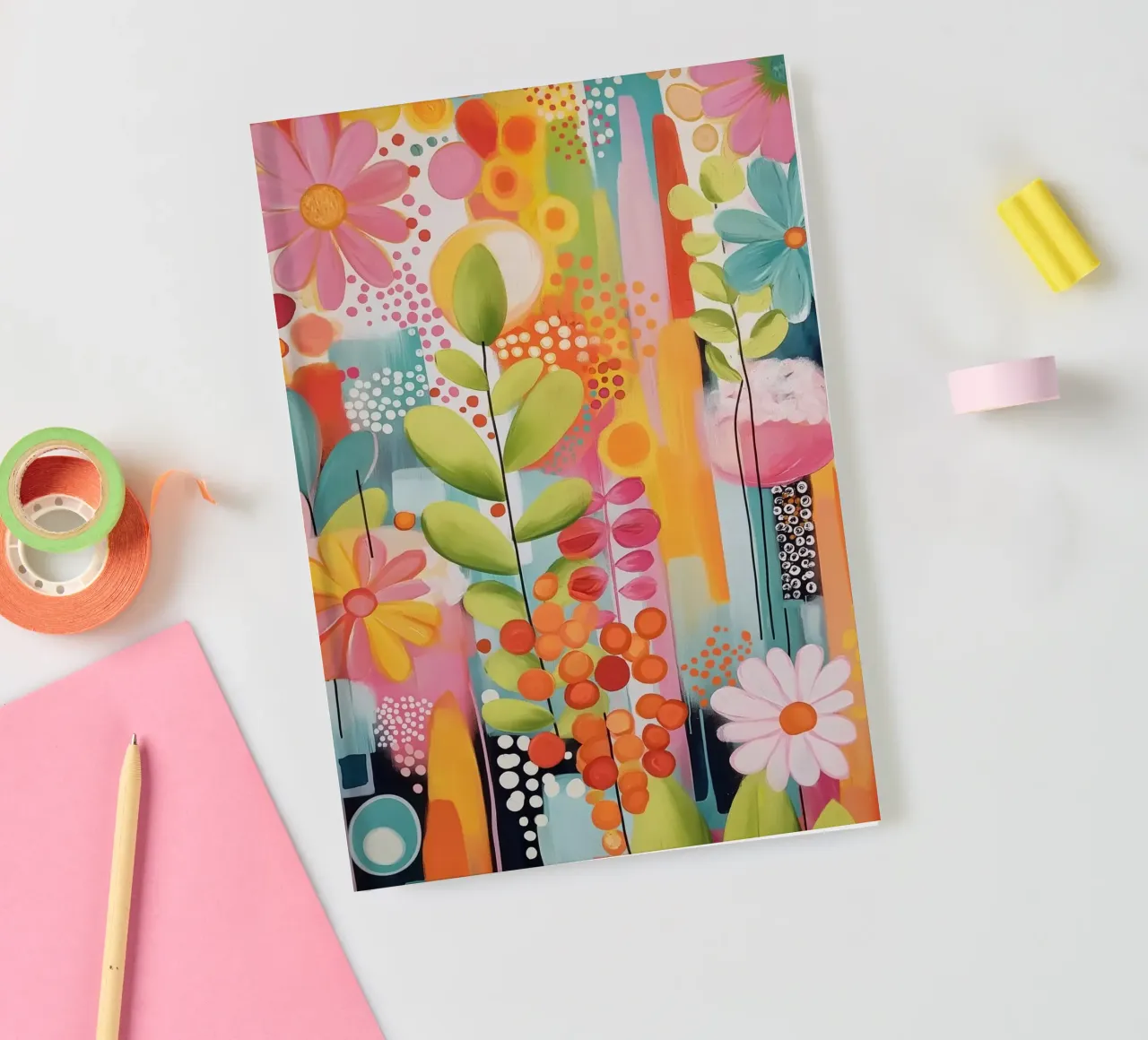 Colourful flowers notebook by Pictura