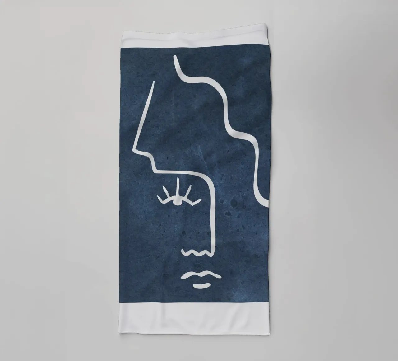 half white face asciugamano da bagno da vintageshop