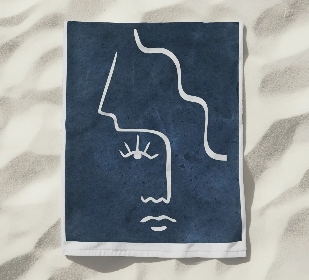 half white face telo mare da vintageshop