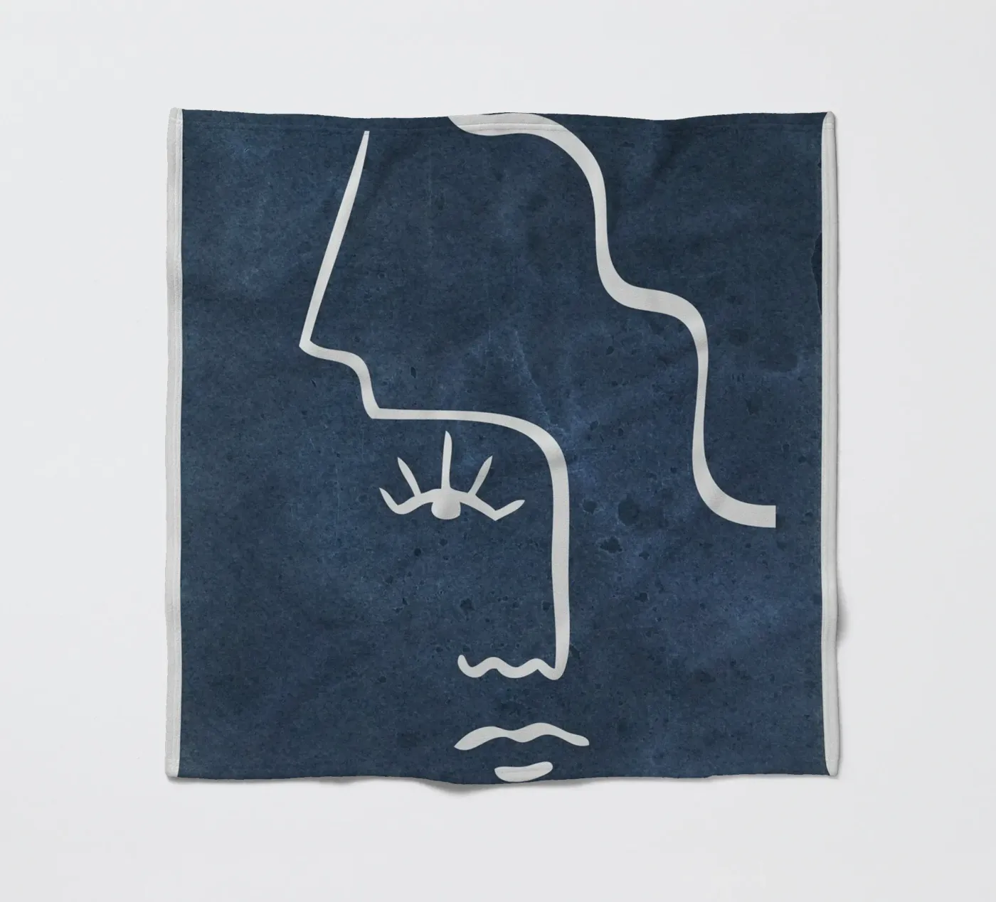 half white face fleecedeken van vintageshop