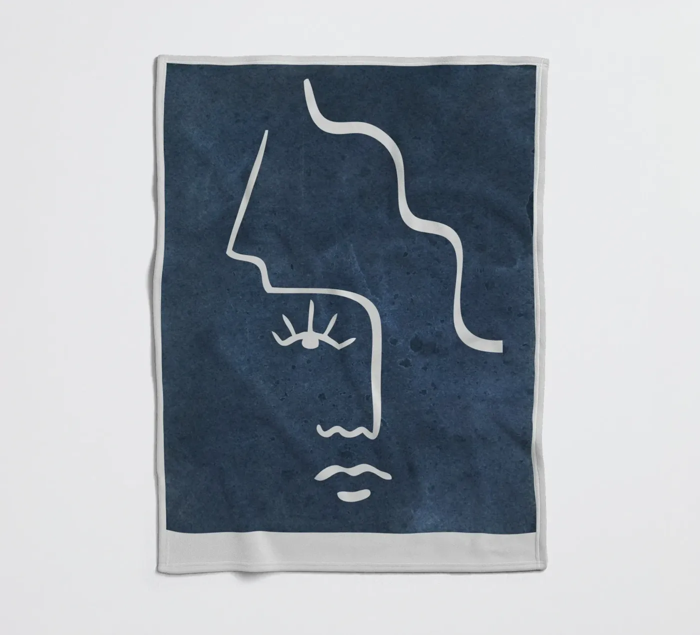 half white face fleecedeken van vintageshop