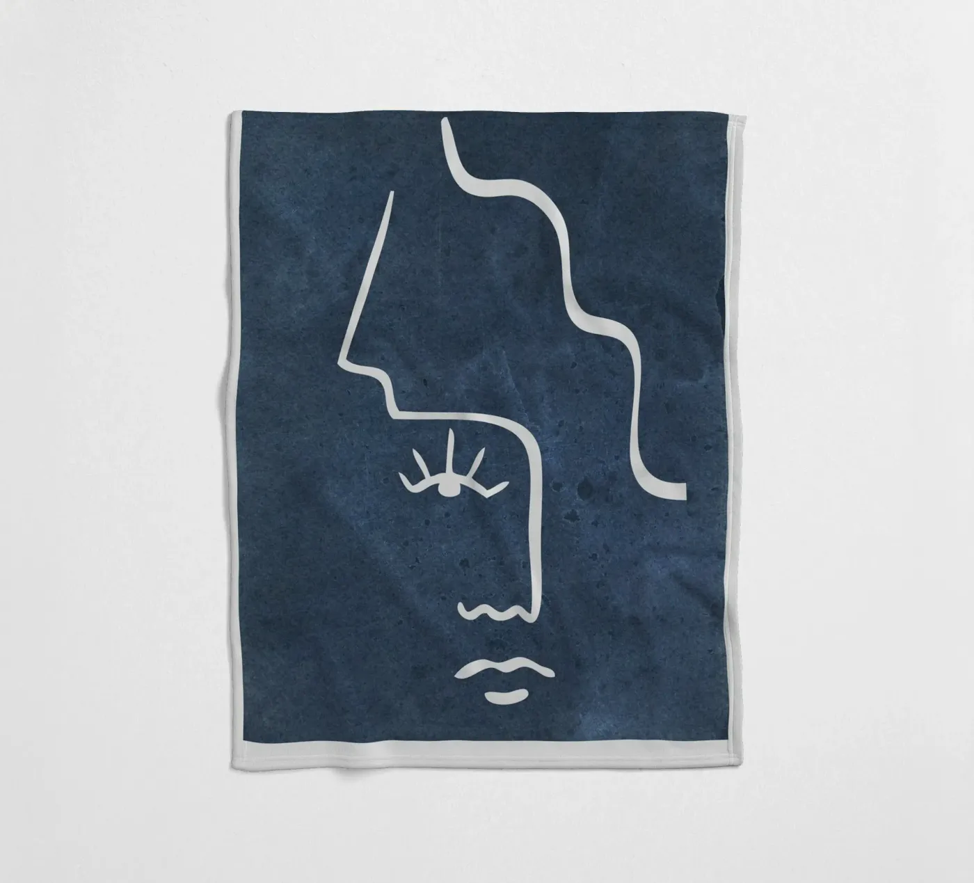 half white face fleecedeken van vintageshop