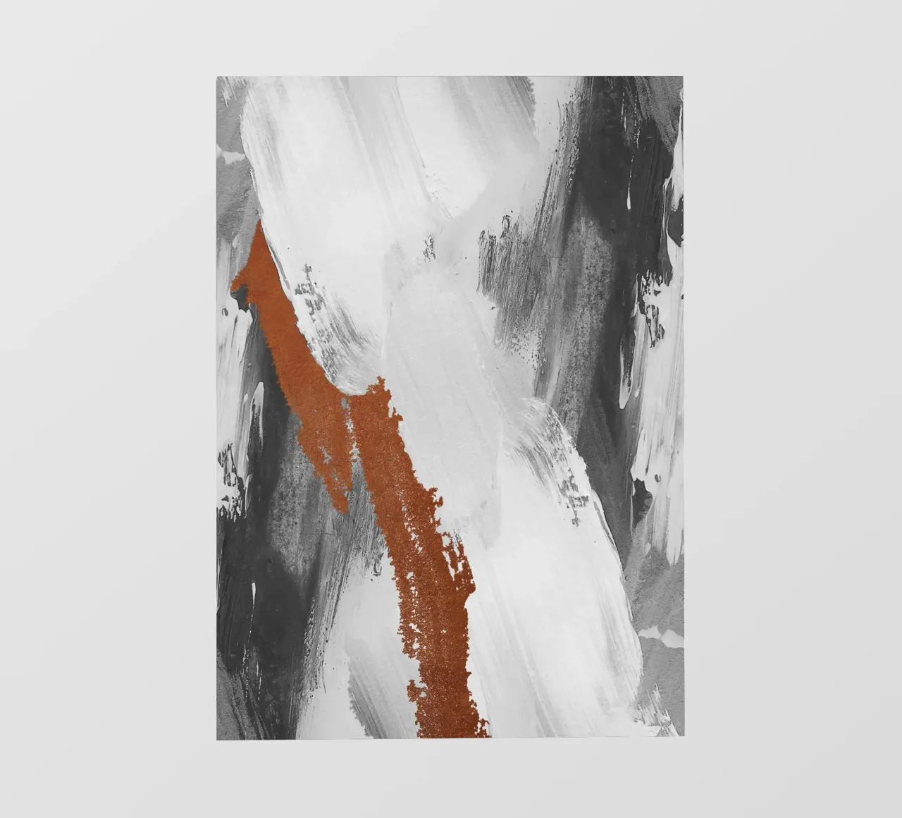 Modern abstract art with brushstrokes telo in pvc da vintageshop