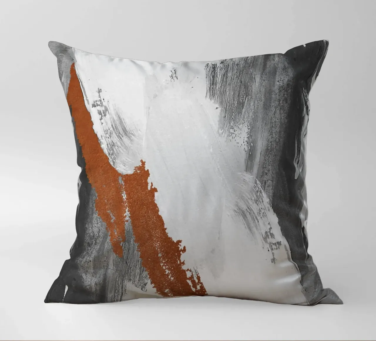 Modern abstract art with brushstrokes cuscino da vintageshop