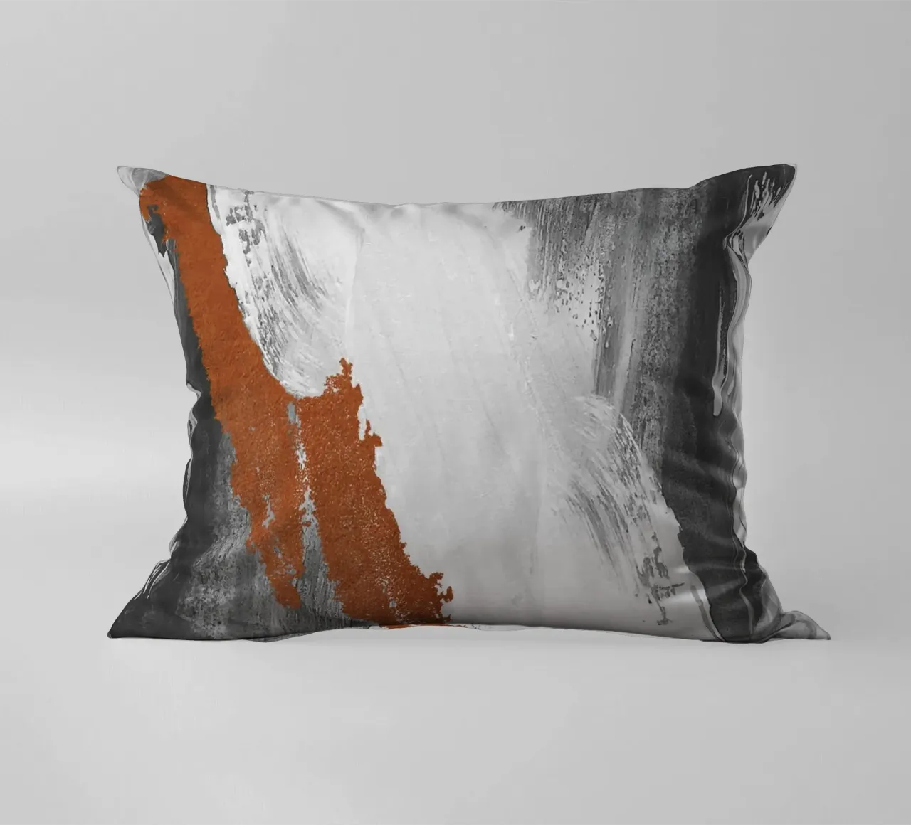 Modern abstract art with brushstrokes cuscino da vintageshop