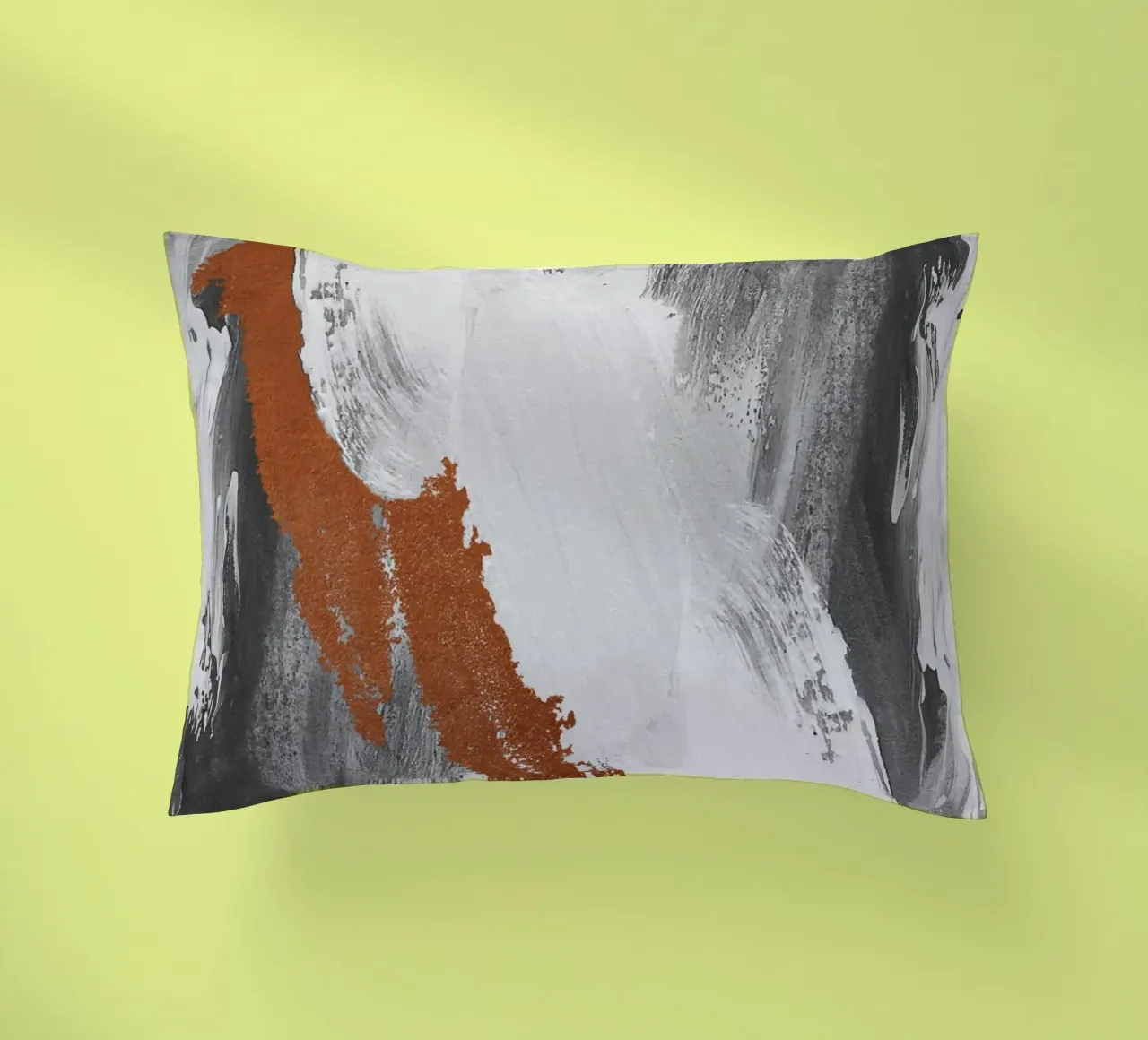Modern abstract art with brushstrokes cuscino da vintageshop