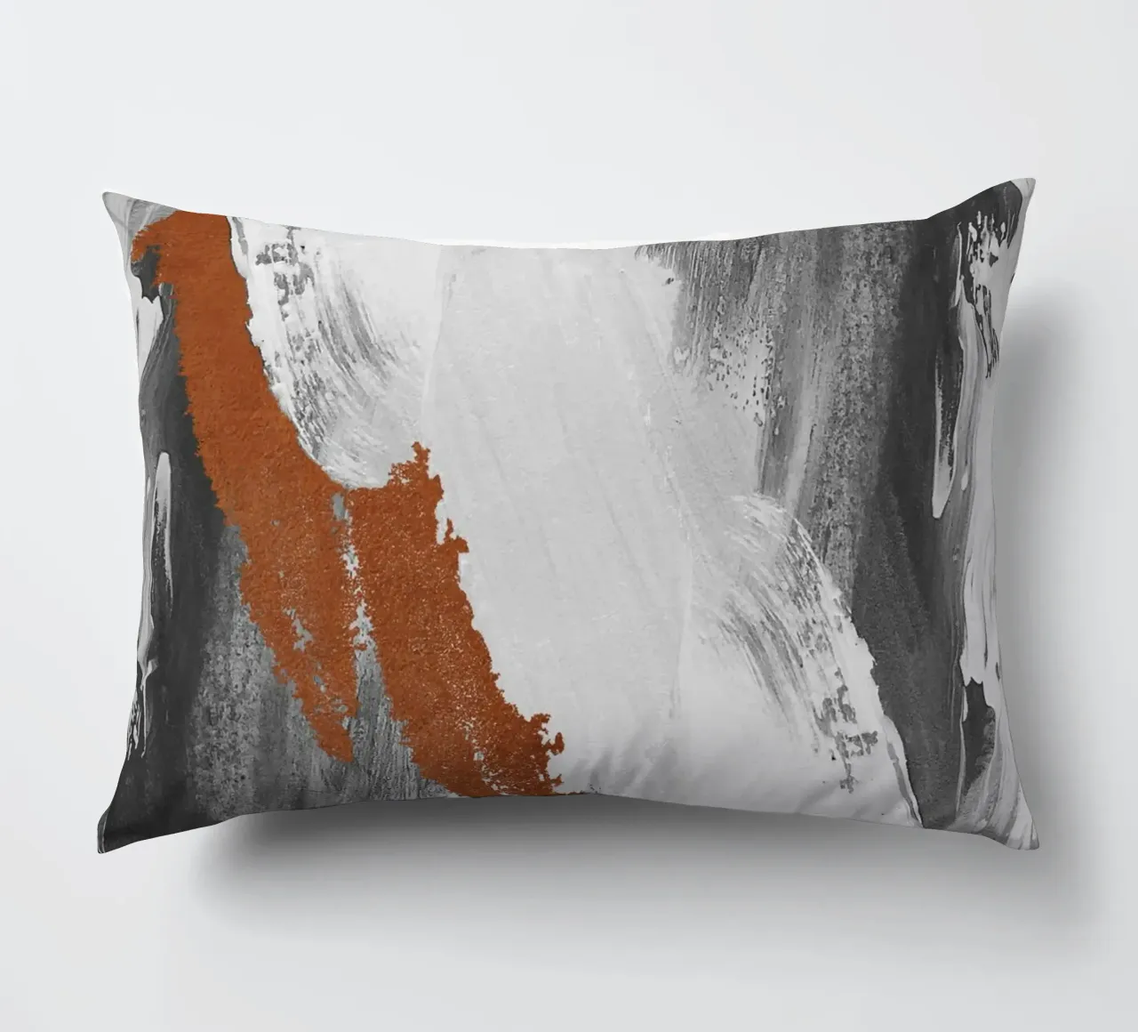 Modern abstract art with brushstrokes cuscino da vintageshop
