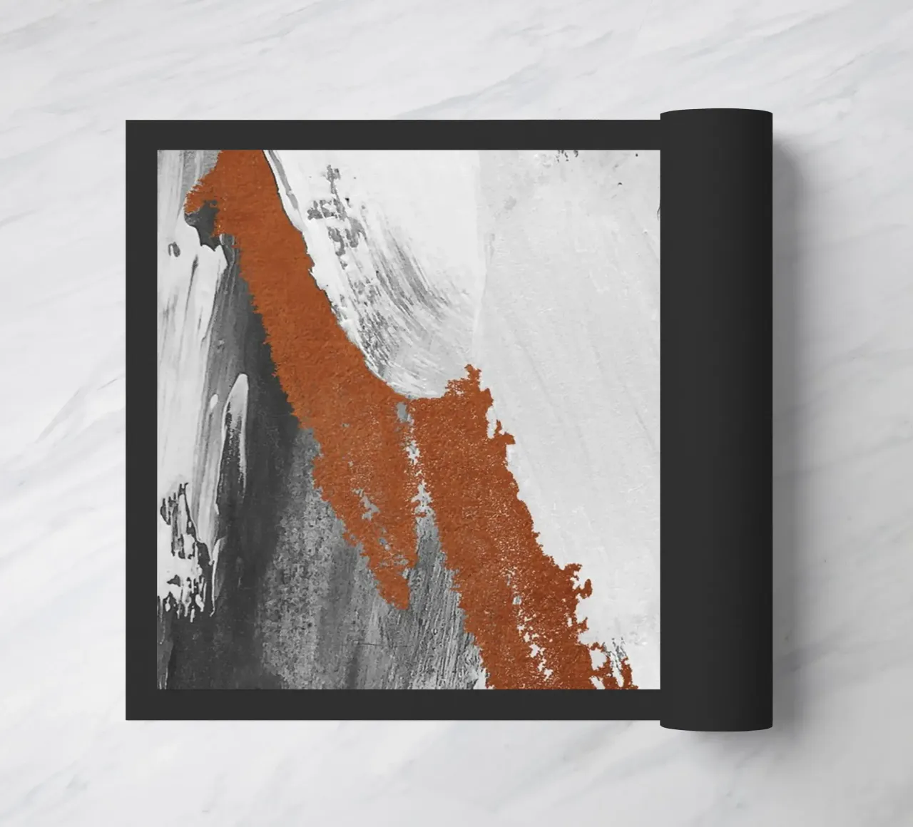 Modern abstract art with brushstrokes zerbino da vintageshop