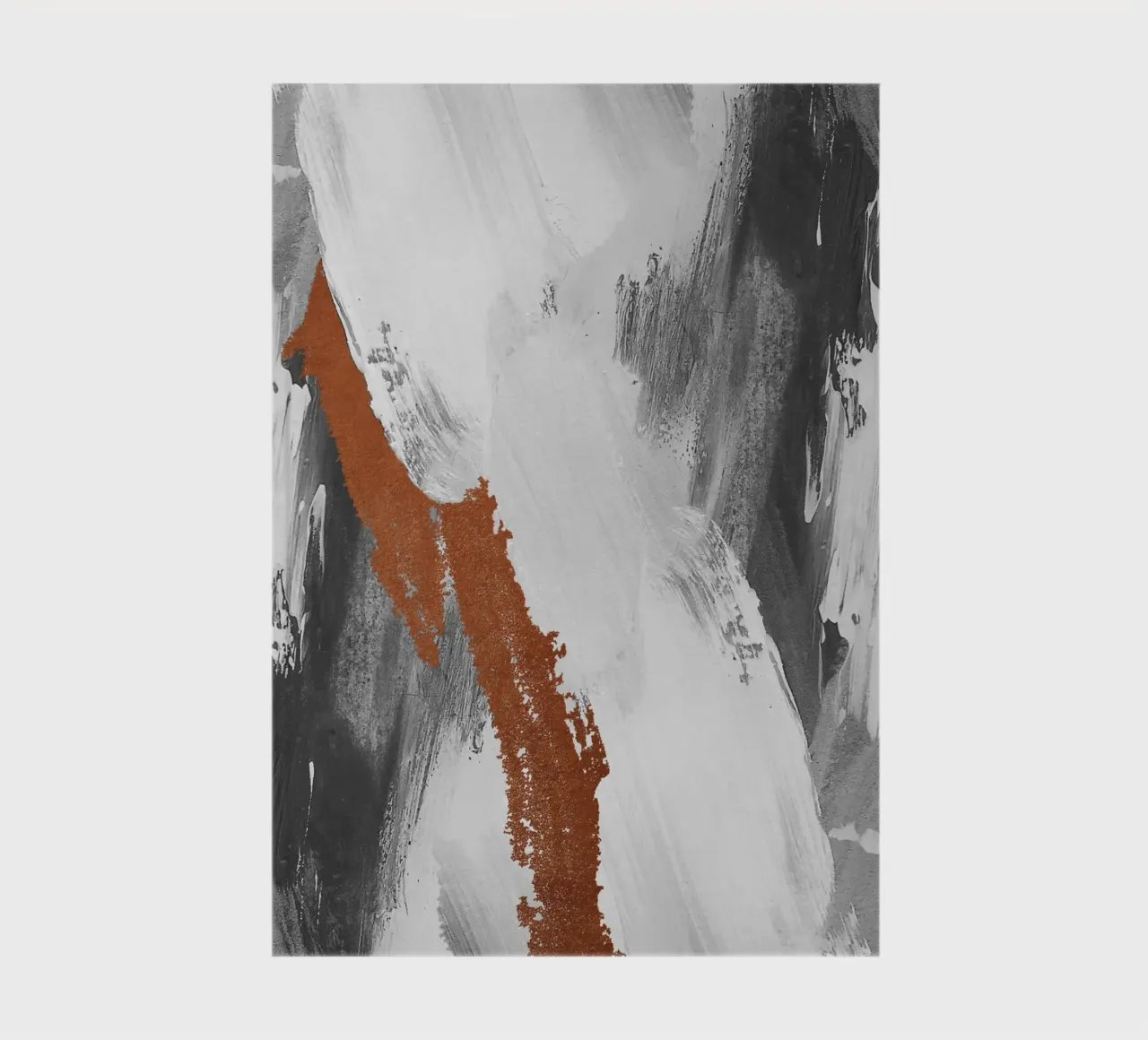 Modern abstract art with brushstrokes notebook by vintageshop