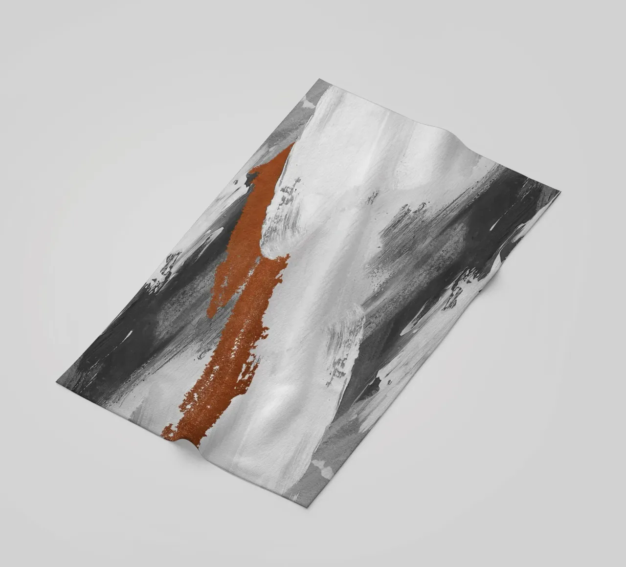 Modern abstract art with brushstrokes telo mare da vintageshop