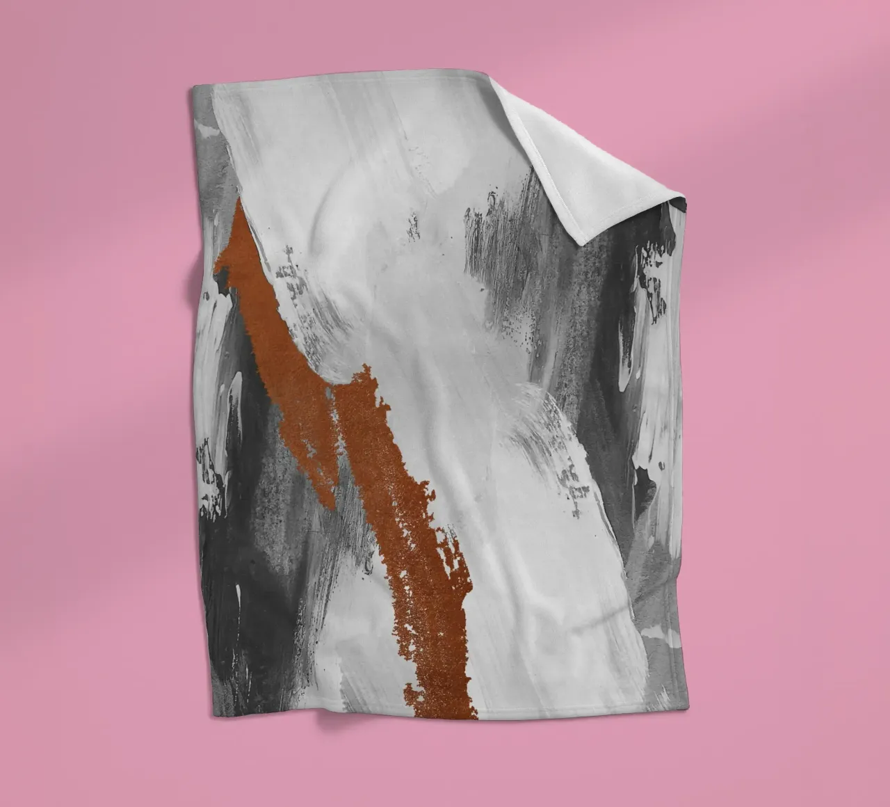 Modern abstract art with brushstrokes coperta in pile da vintageshop