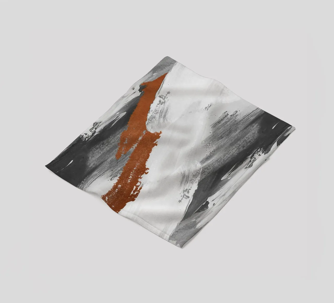 Modern abstract art with brushstrokes coperta in pile da vintageshop