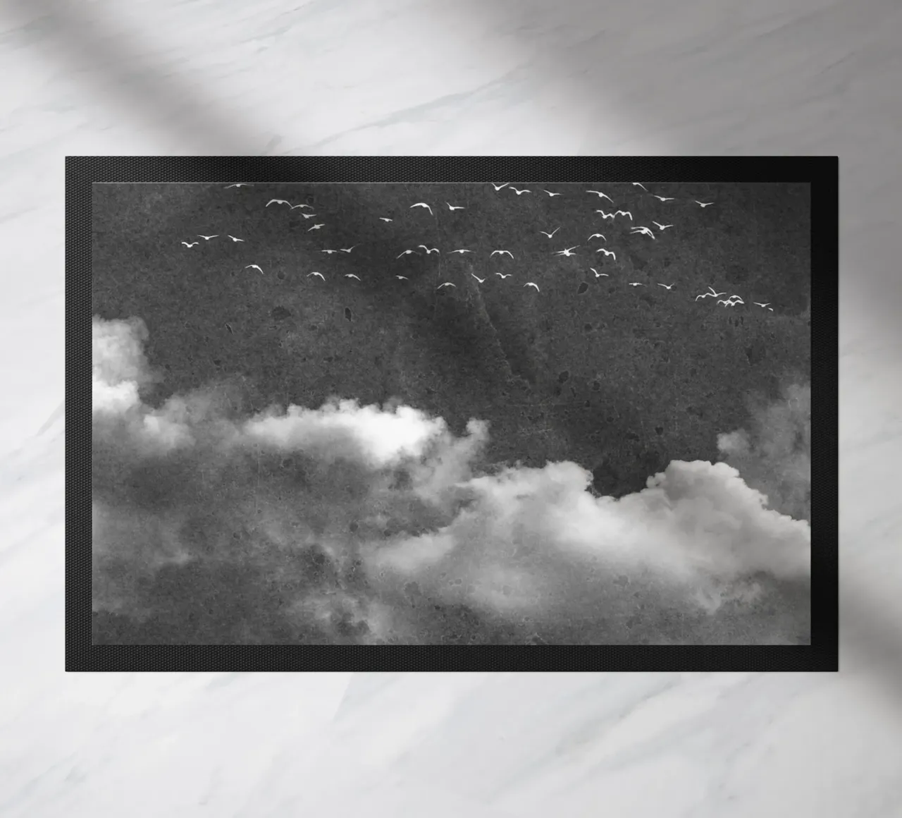 modern abstract art dark sky zerbino da vintageshop
