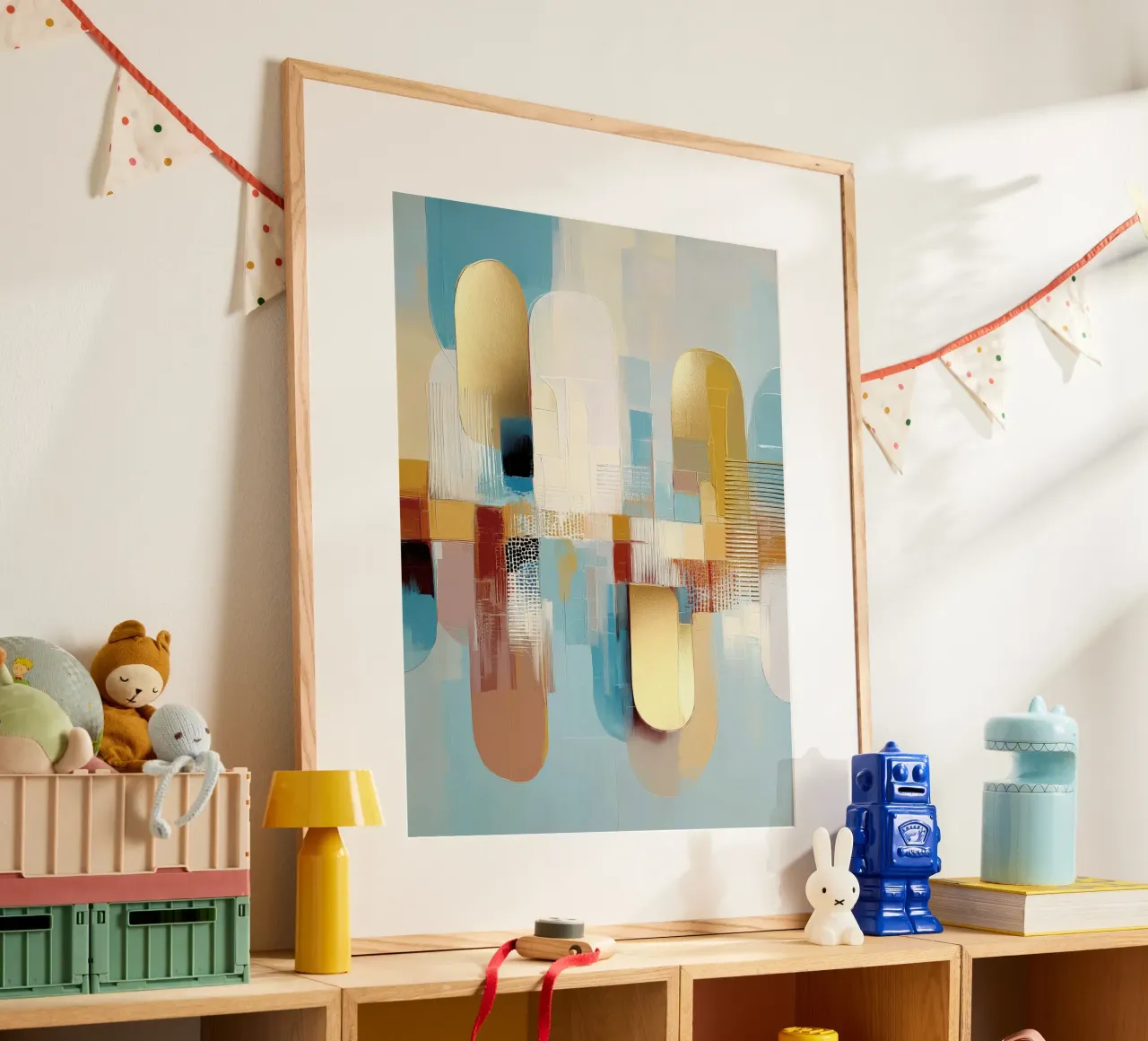 Astratto moderno poster con telaio in alluminio da Pictura
