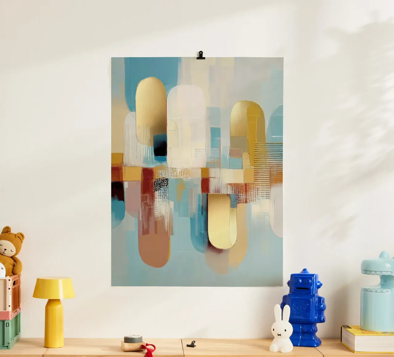 Astratto moderno poster con telaio in alluminio da Pictura