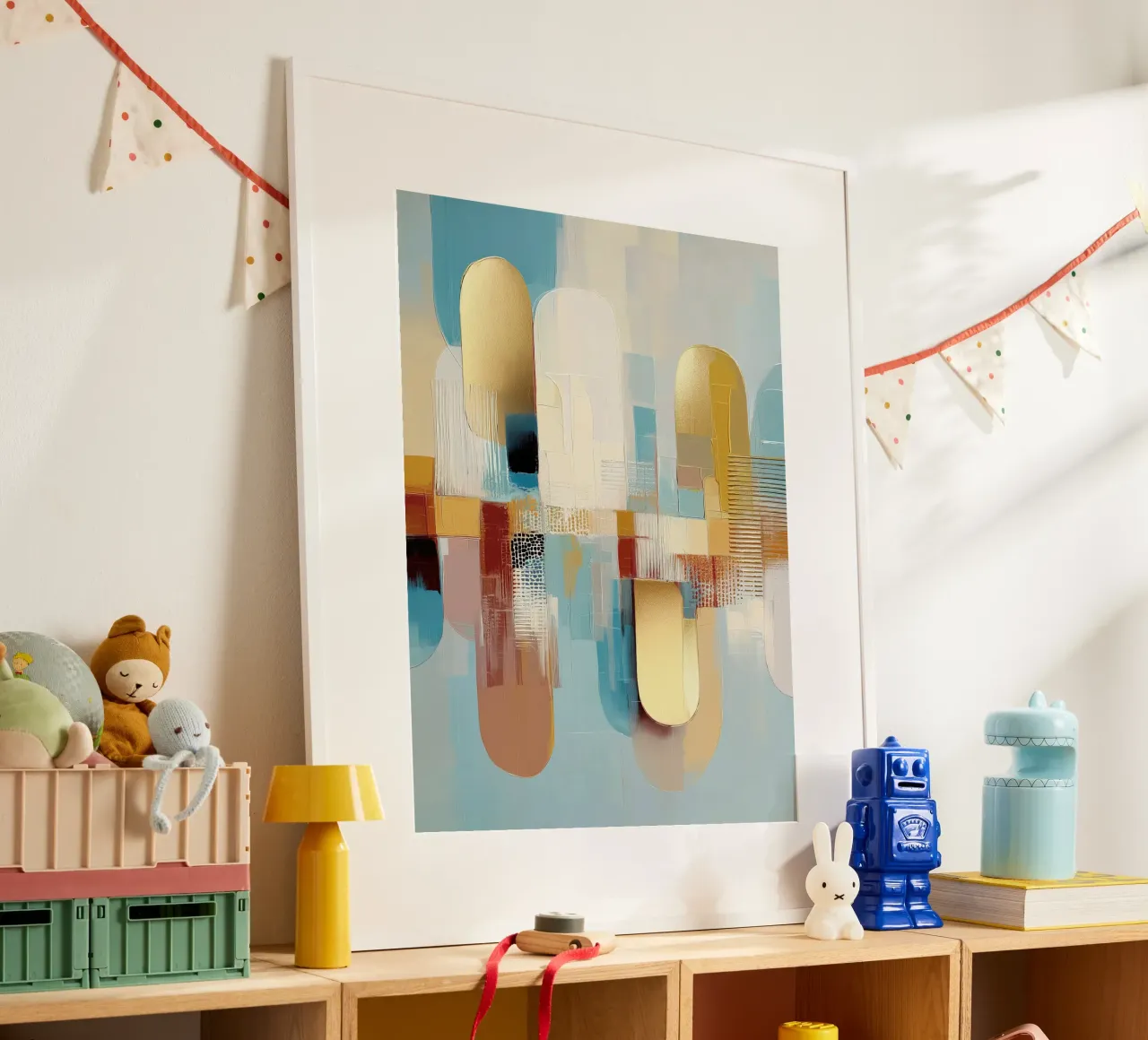 Astratto moderno poster con telaio in alluminio da Pictura