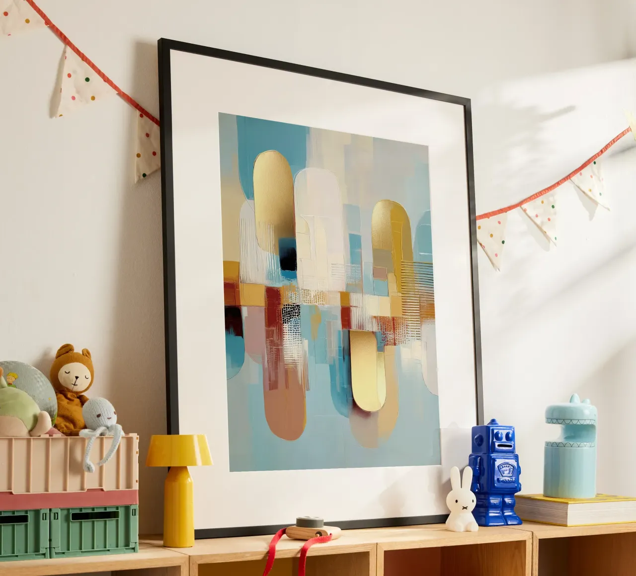 Astratto moderno poster con telaio in alluminio da Pictura