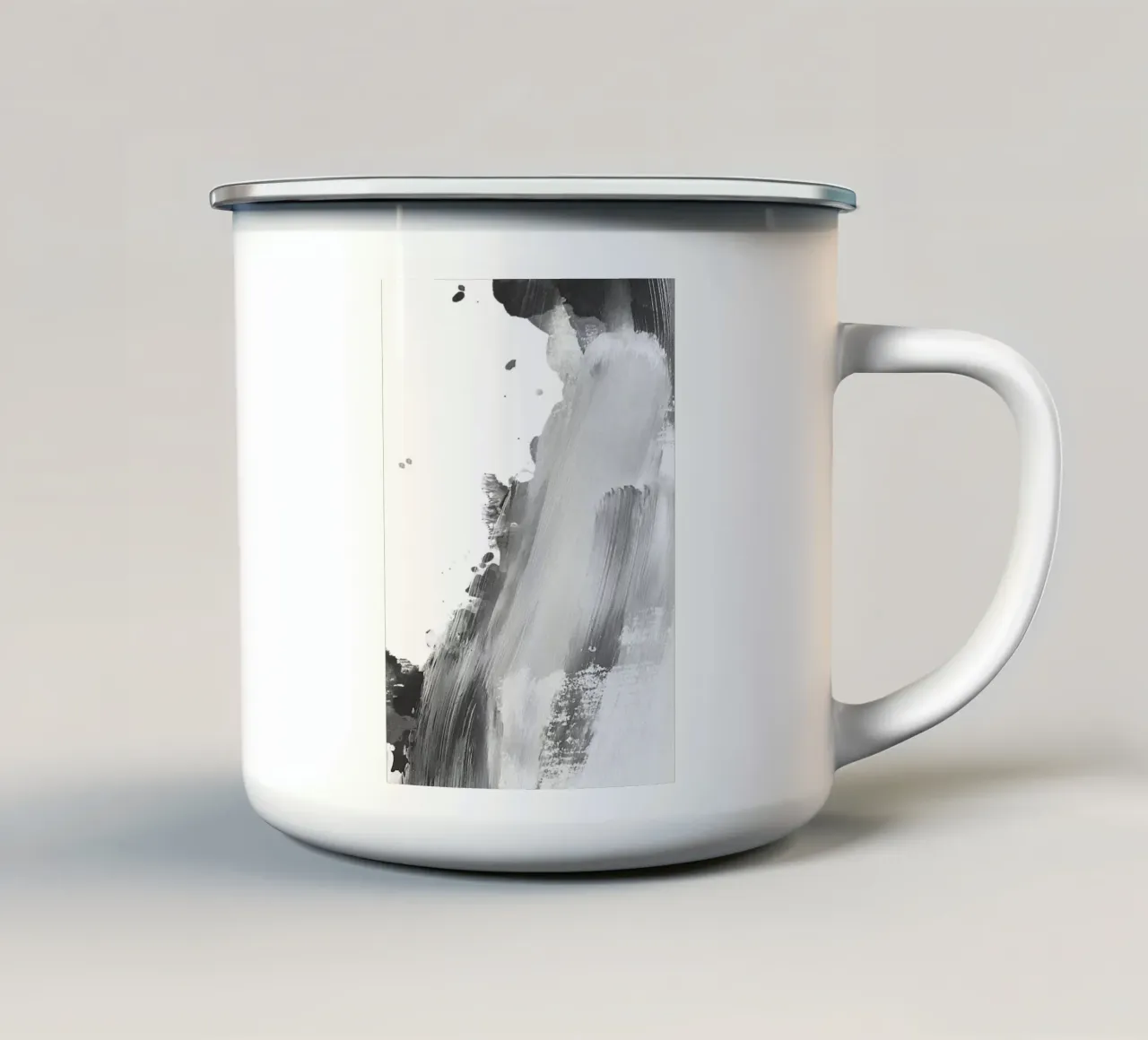 modern abstract art tazza in smalto da vintageshop