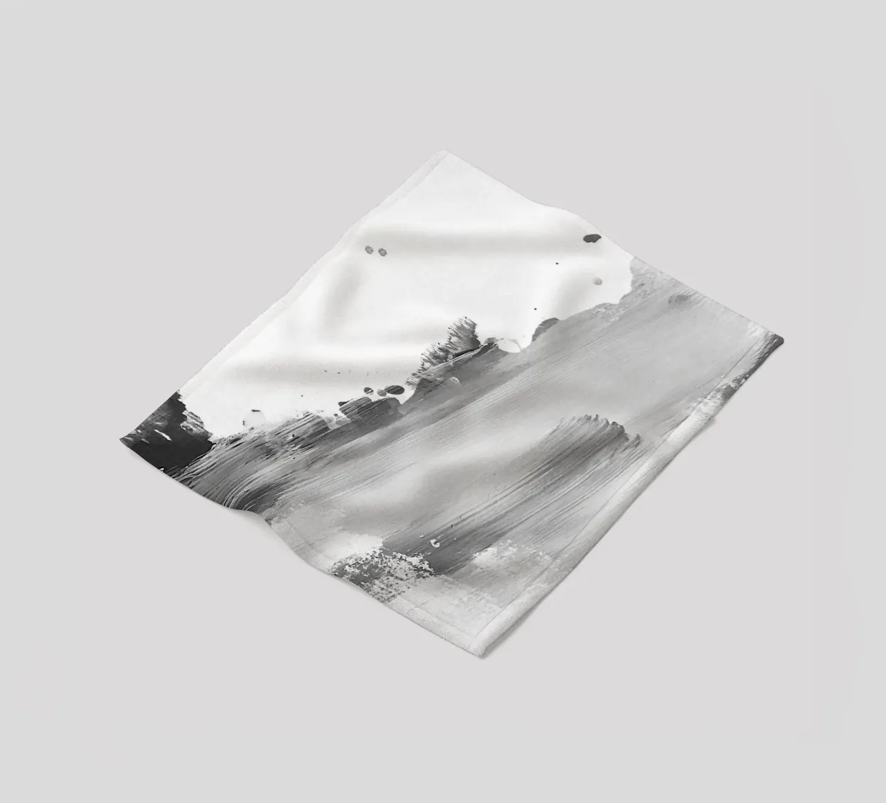 modern abstract art coperta in pile da vintageshop