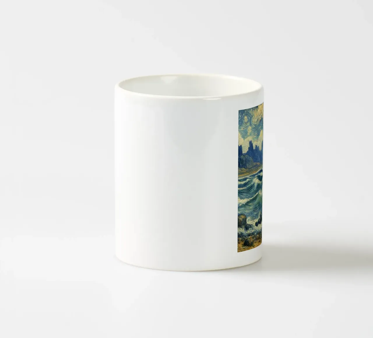 la barca navigava su grandi onde tazza in ceramica da Piper Shop Oke