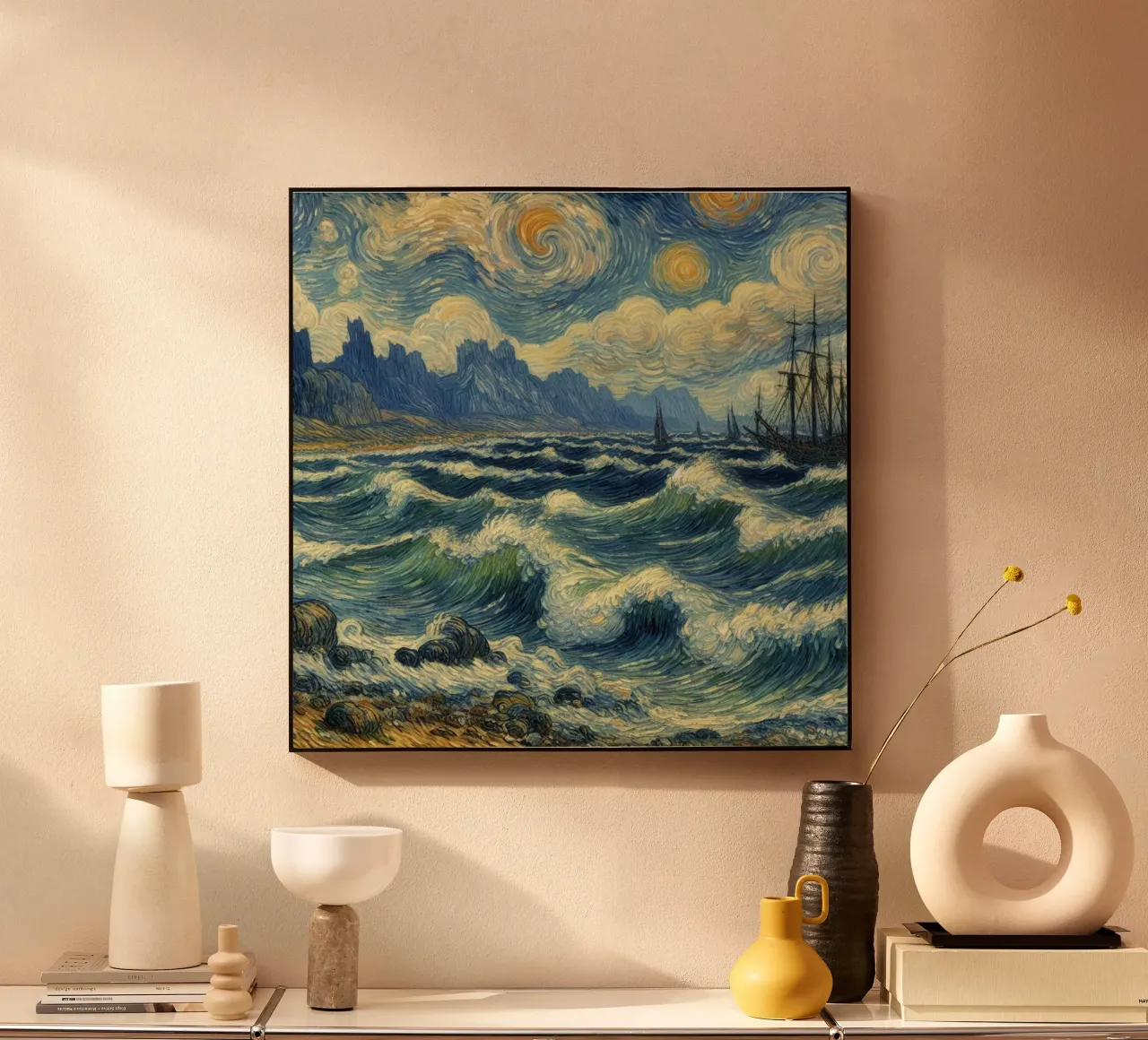 the boat sailed on big waves forex plate by Piper Shop Oke