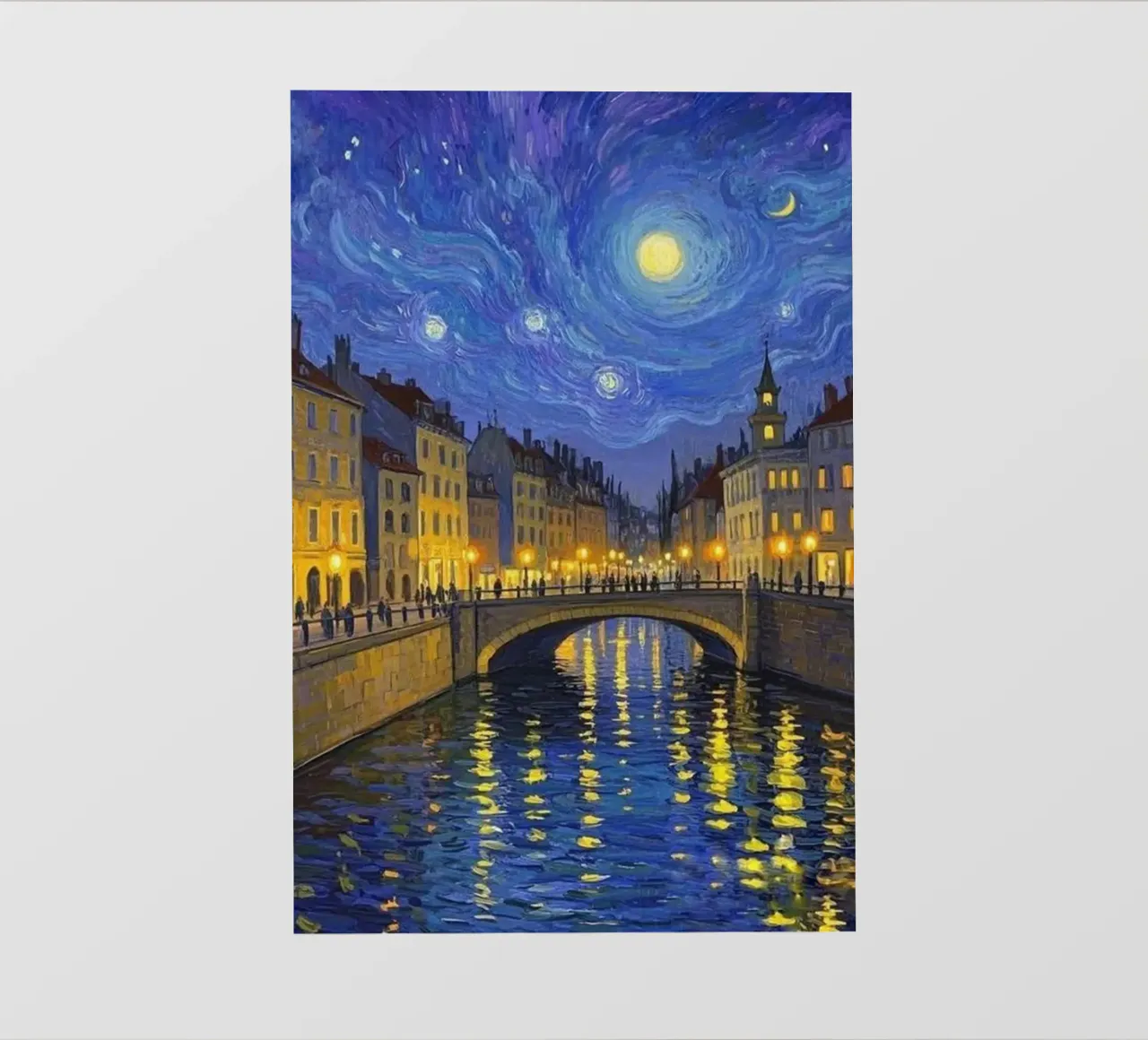 Vista sul fiume in una notte stellata pellicola backlit da Piper Shop Oke