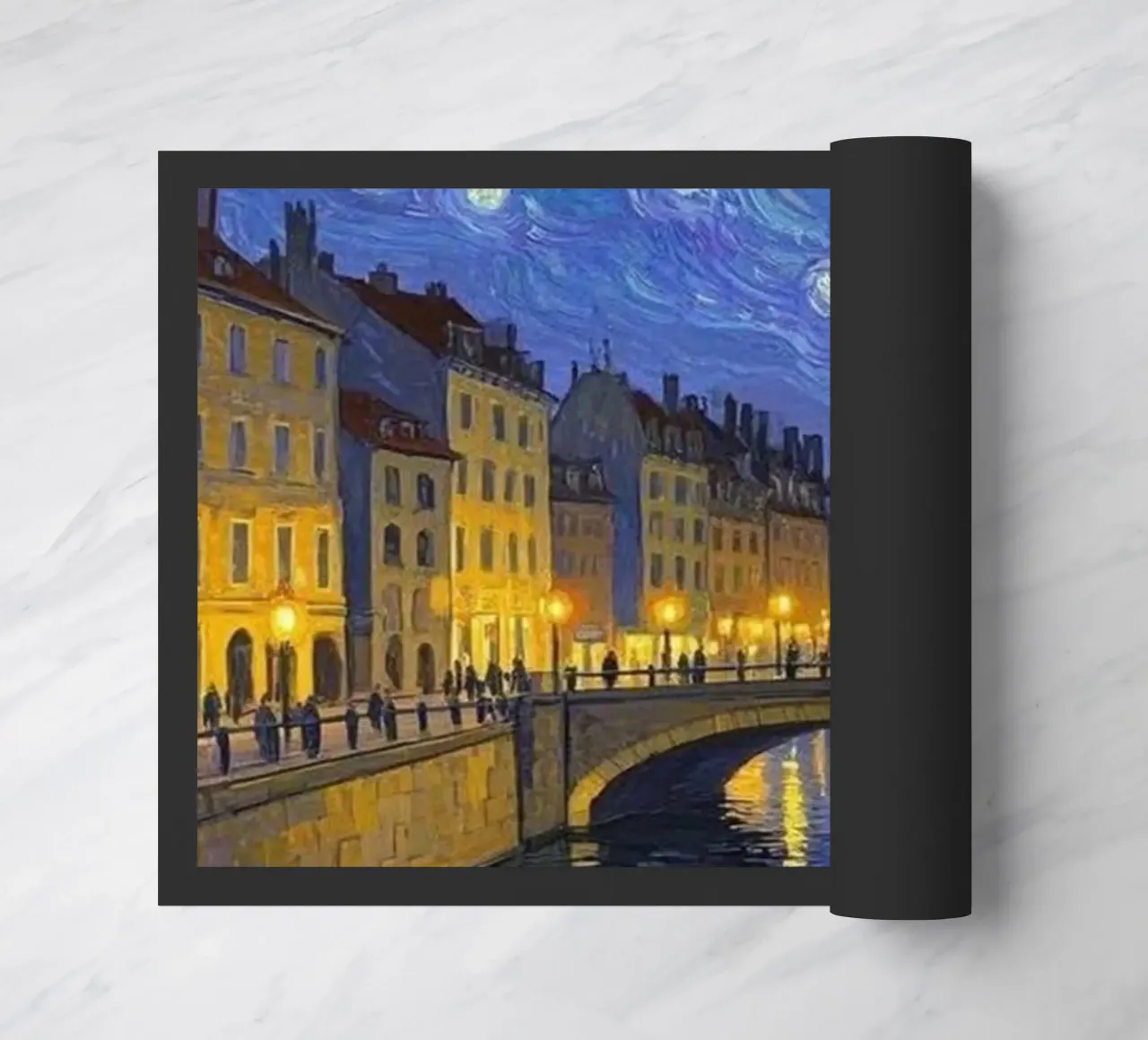 Vista sul fiume in una notte stellata zerbino da Piper Shop Oke