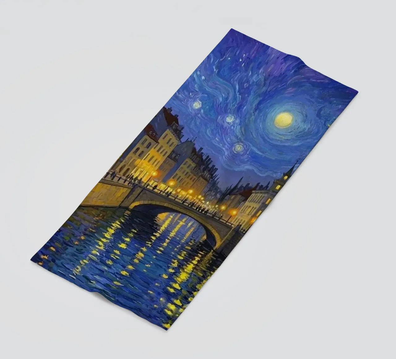 Vista sul fiume in una notte stellata telo mare da Piper Shop Oke