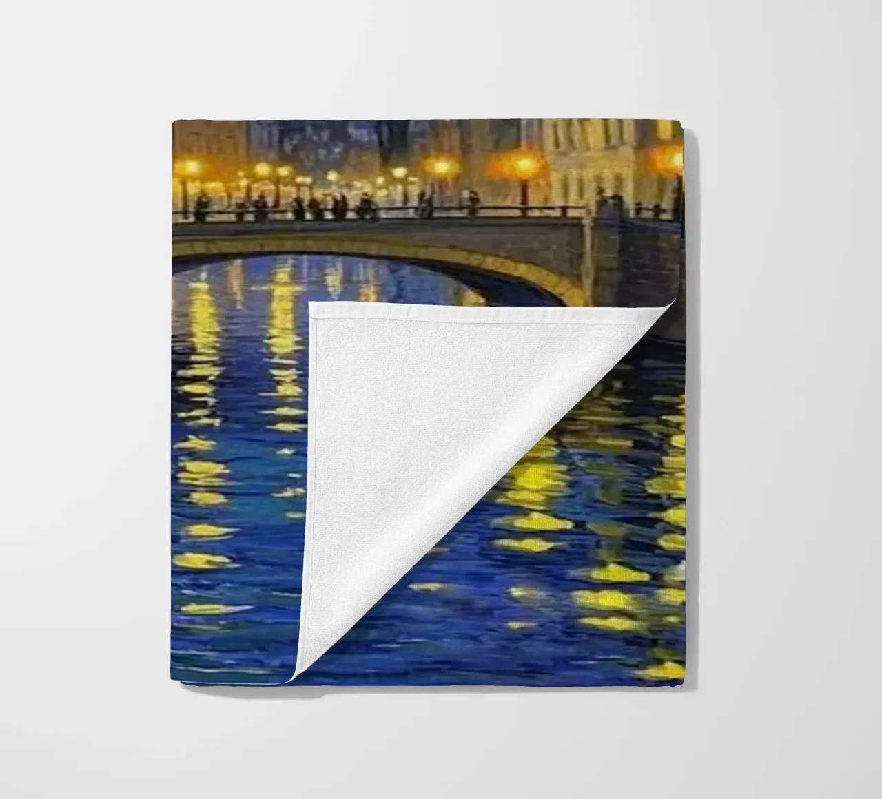 Vista sul fiume in una notte stellata telo mare da Piper Shop Oke
